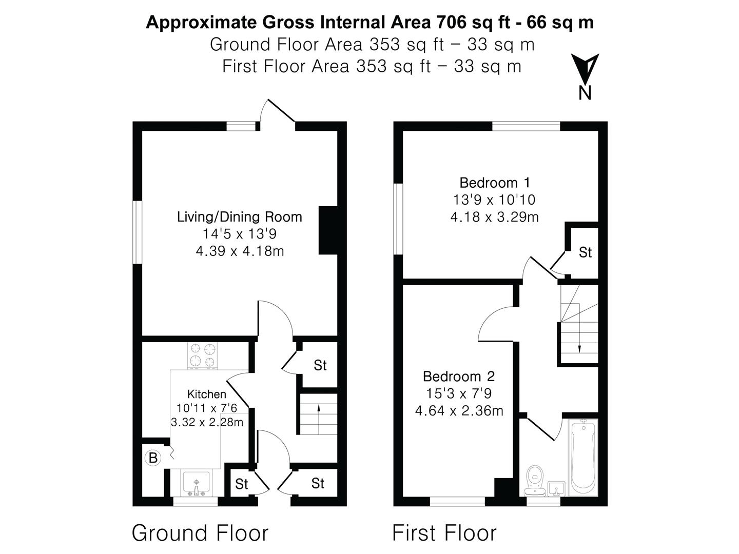 76, Cockerell Road, Cambridge floorplan