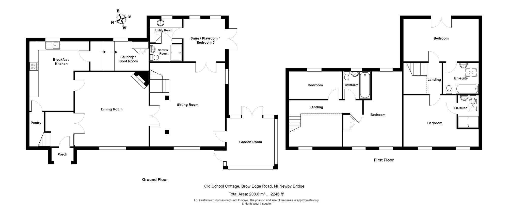 Old School Cottage Brow Edge Road, Ulverston floorplan