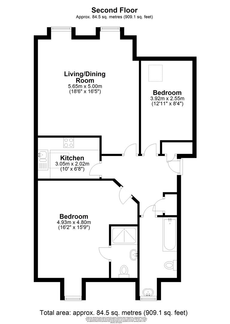 2 Bedrooms Flat to rent in Lower Guildford Road, Knaphill, Woking GU21