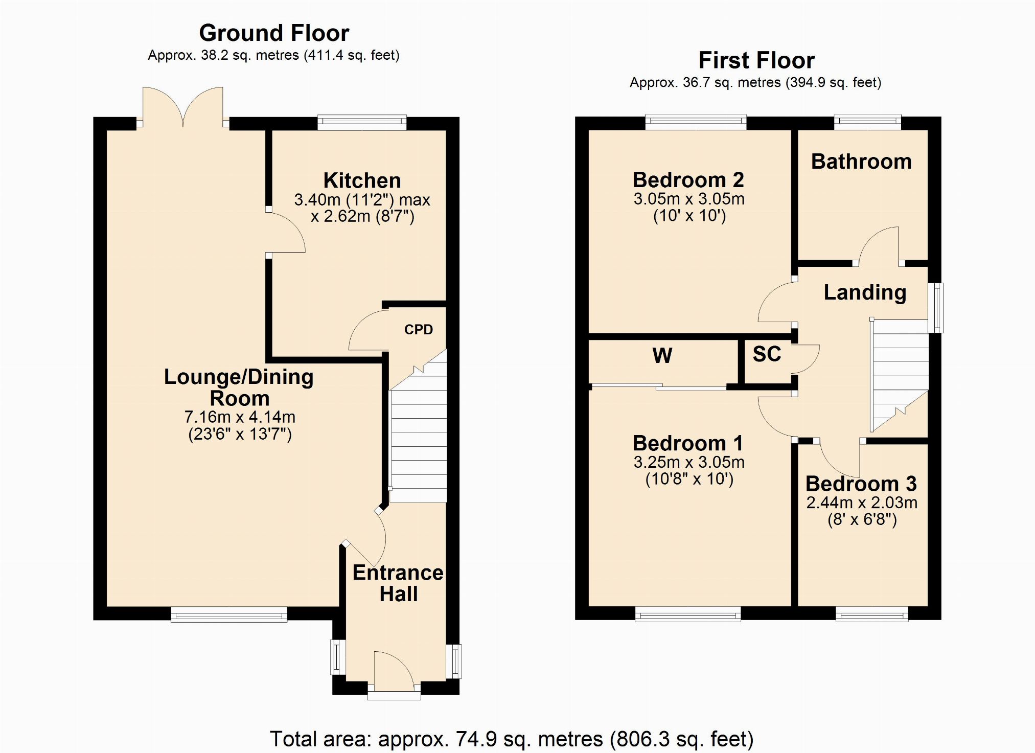 3 Bedrooms Semi-detached house for sale in Spanslade Road, Standens Barn, Northampton NN3