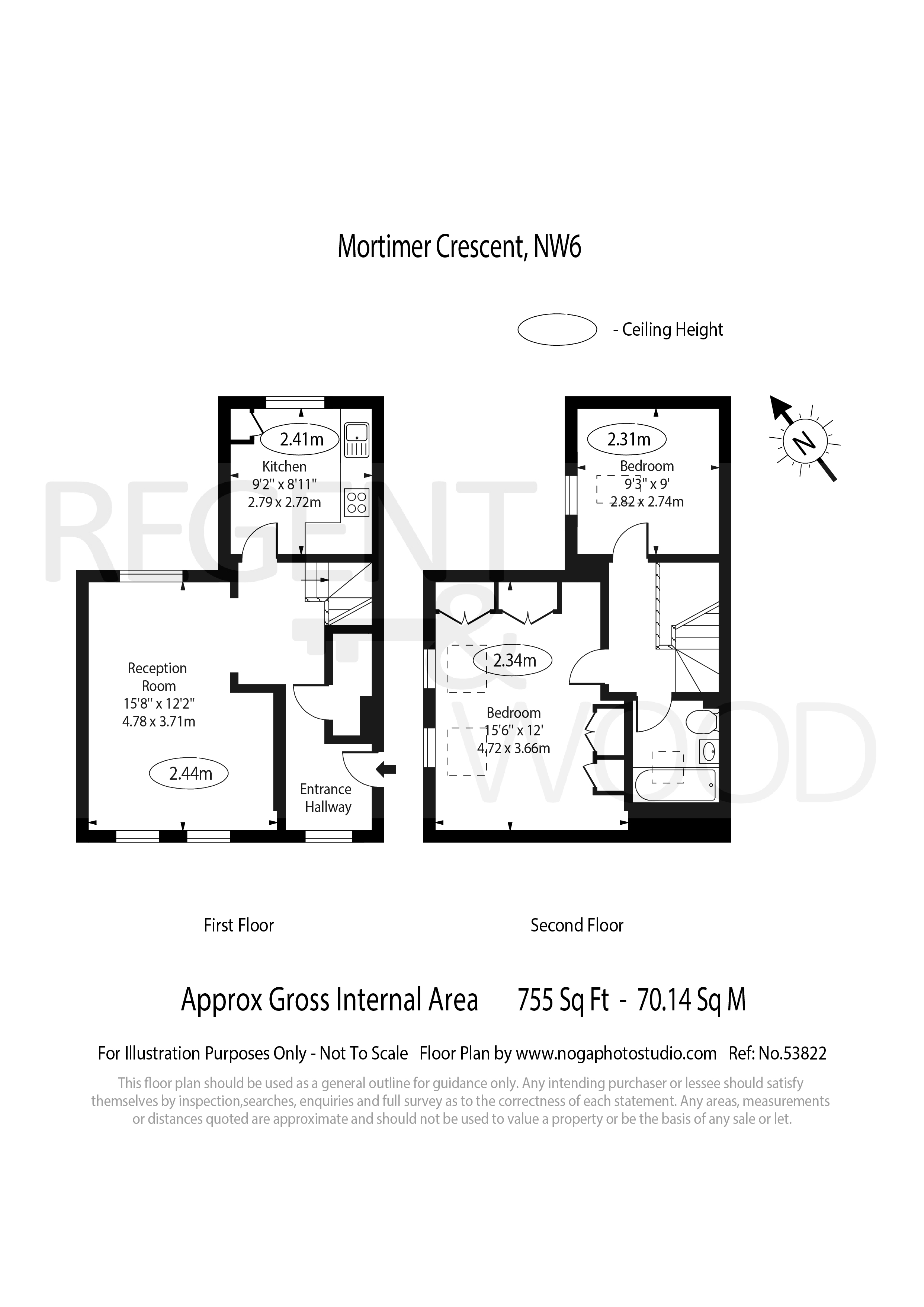 Mortimer Crescent, London floorplan