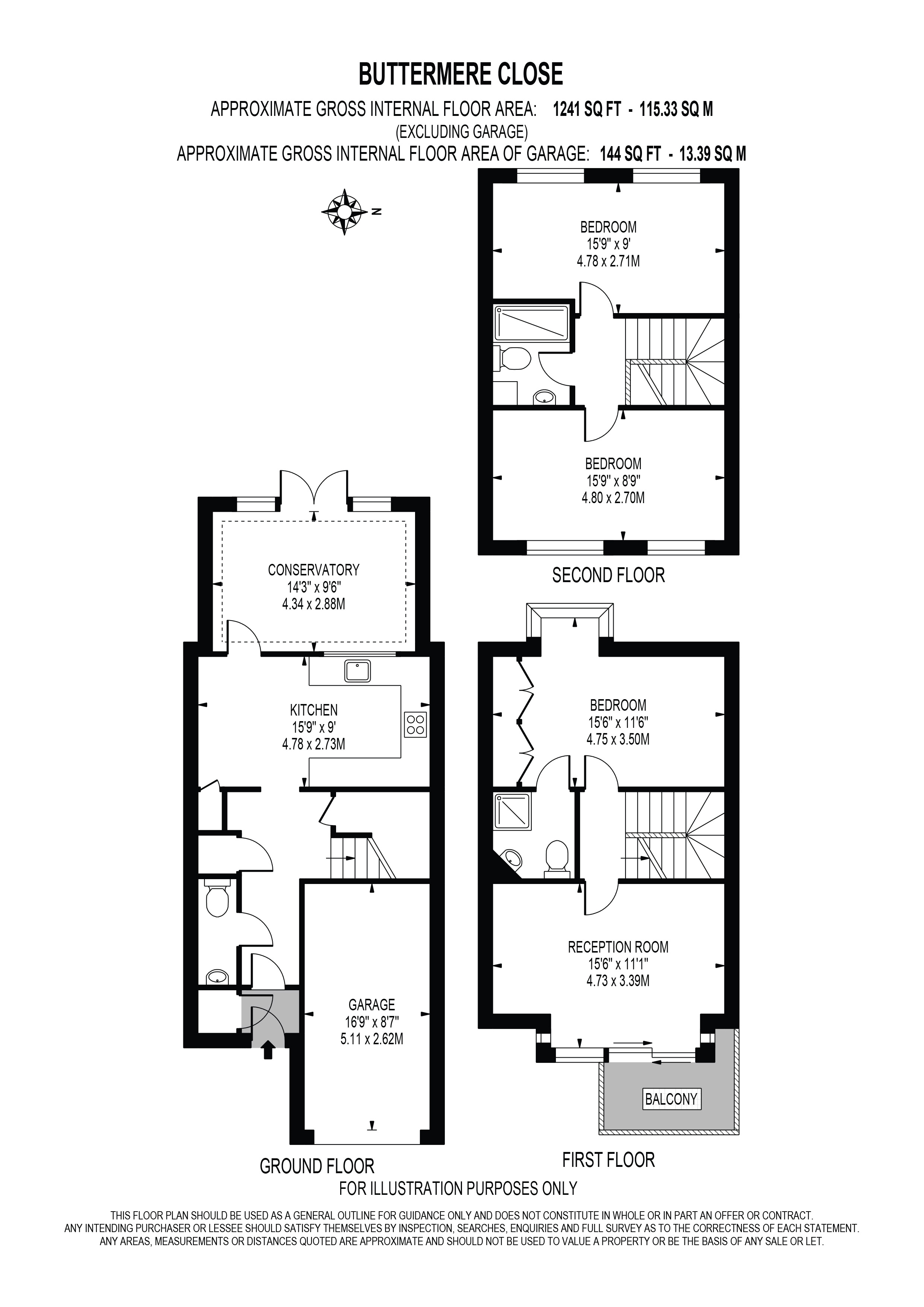 2, Buttermere Close, Morden floorplan