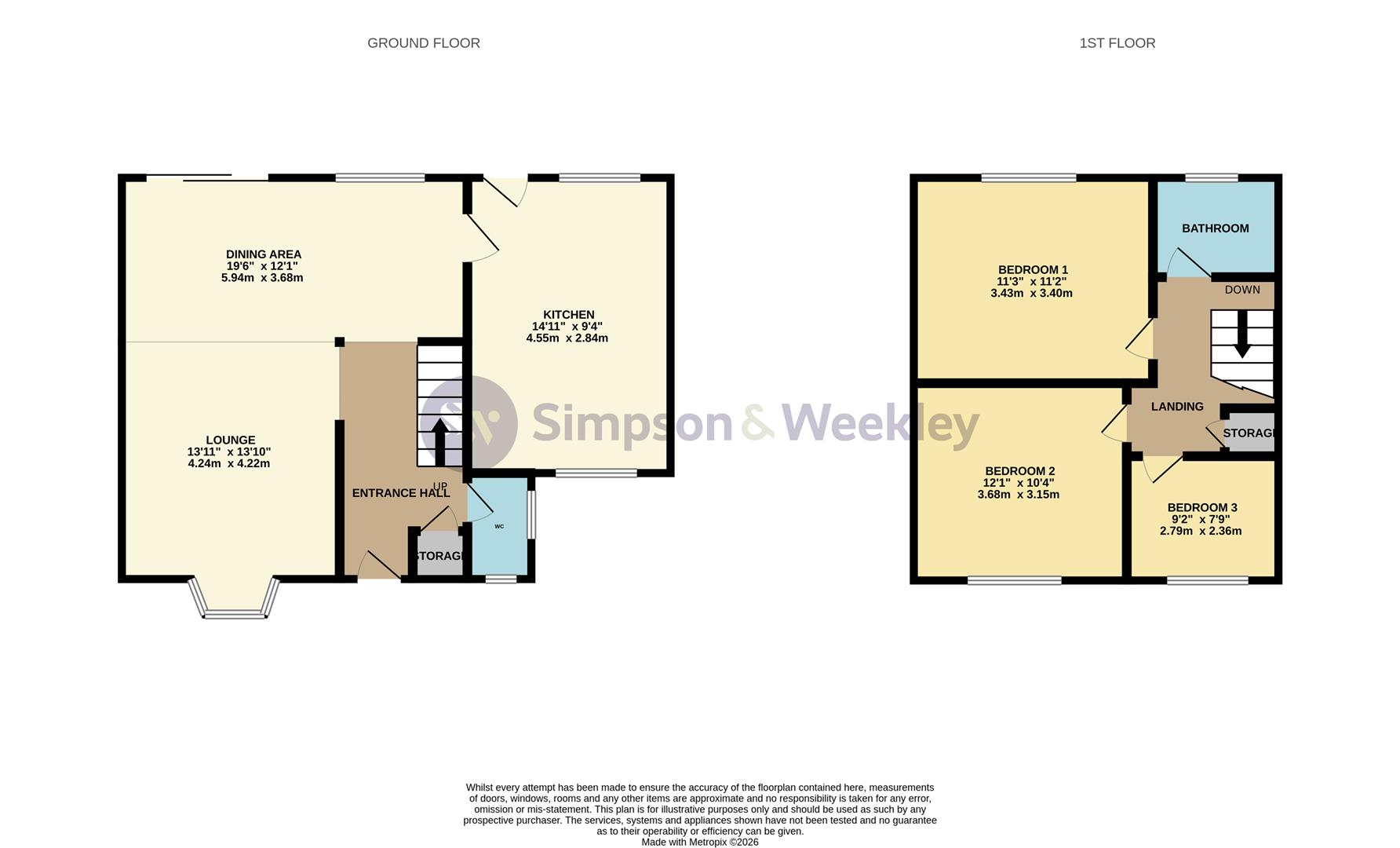 31, Princess Way, Wellingborough floorplan