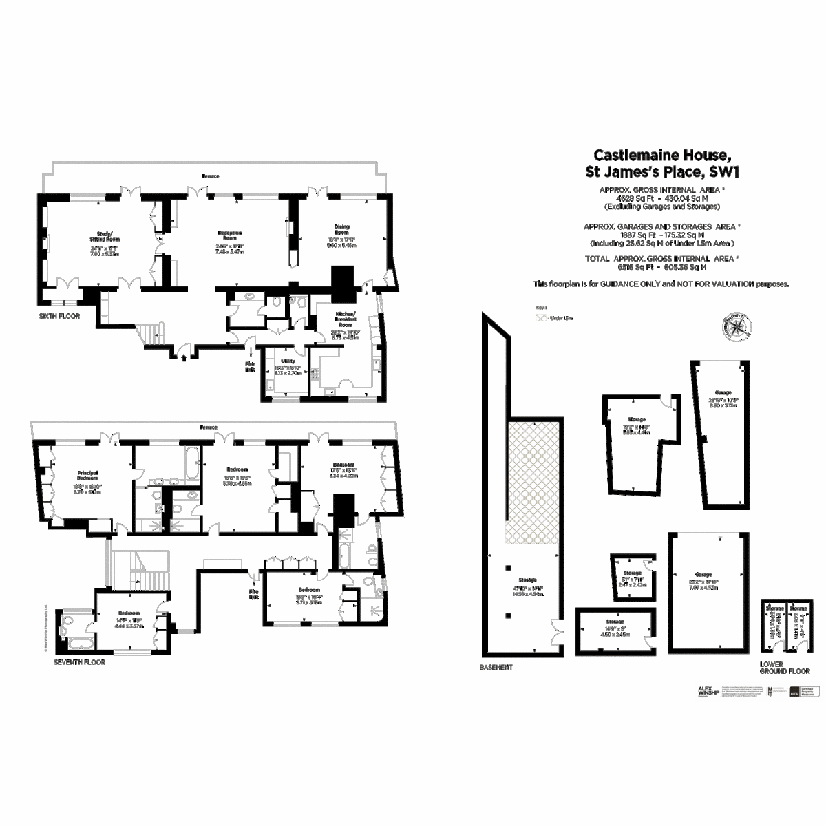 Flat Penthouse, Castlemaine House, 21-22 St James's Place, London floorplan