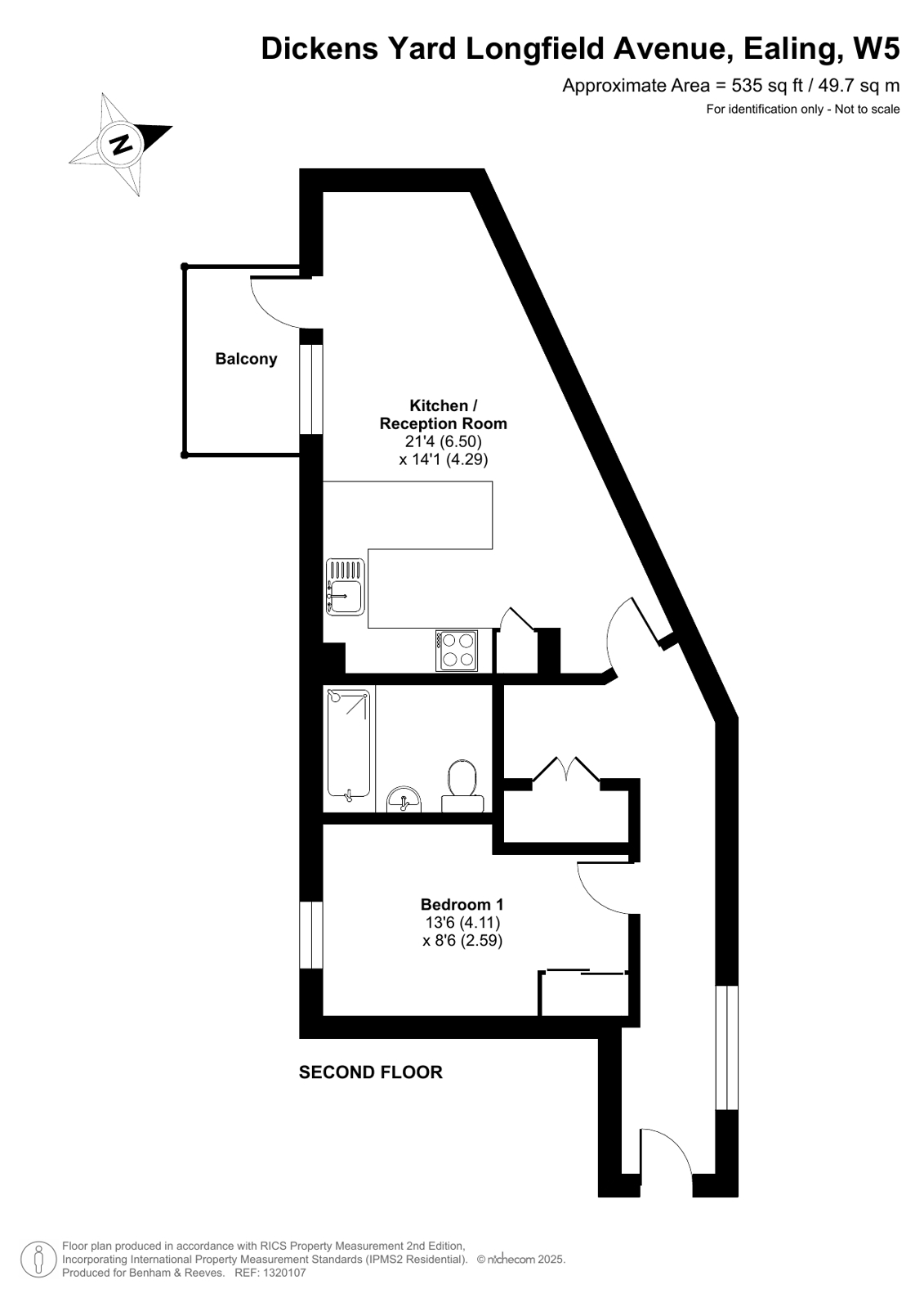 59 Fitzroy House, Dickens Yard,, Longfield Avenue, Ealing floorplan