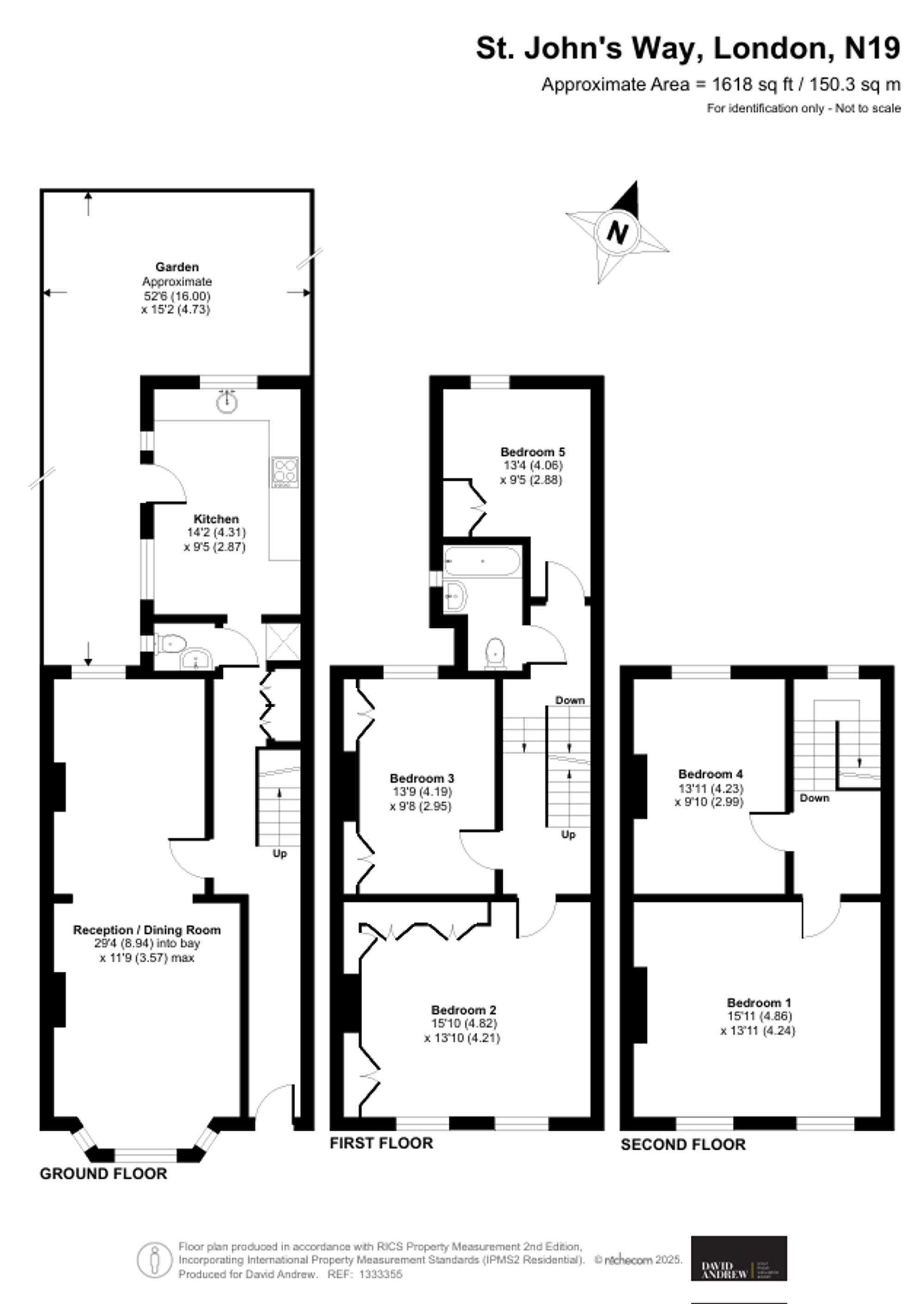 St. John's Way, London floorplan