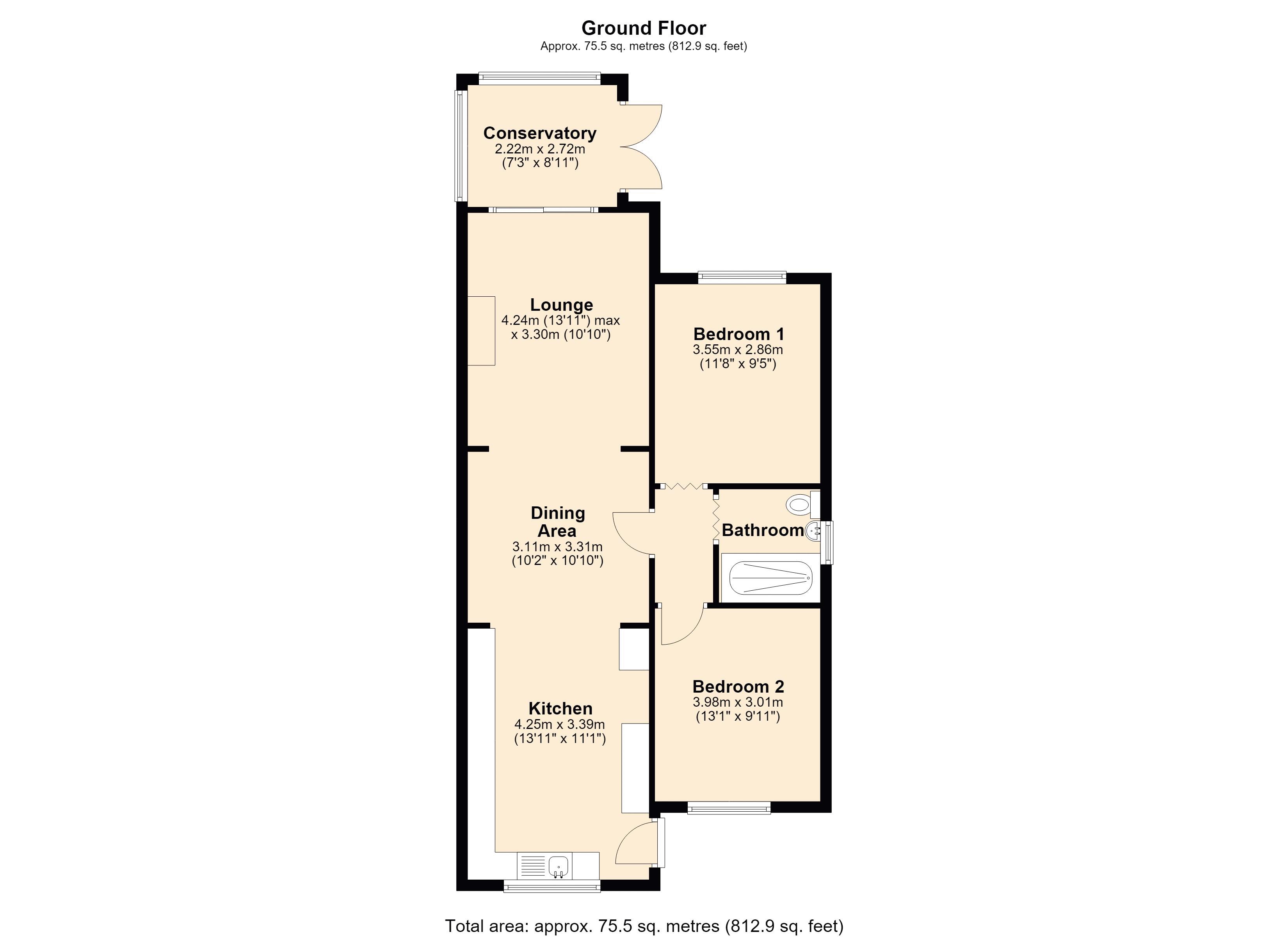49, Naylor Avenue, Winlaton Mill floorplan