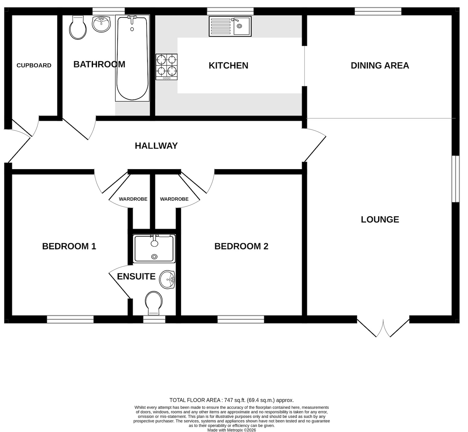 168 Priestley Road, Stevenage, Hertfordshire floorplan