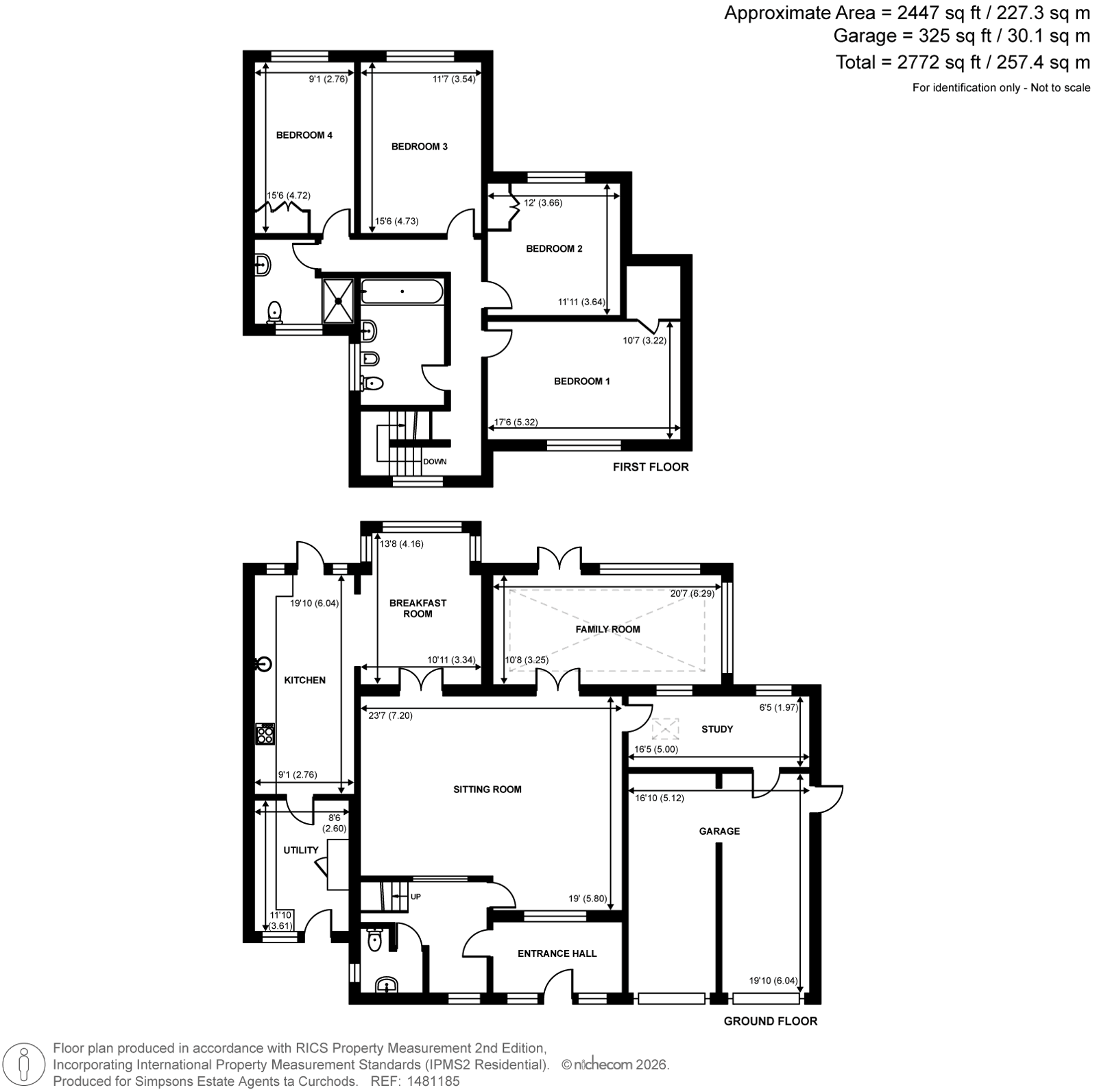 Shermanbury,, Southfield Place, Weybridge floorplan