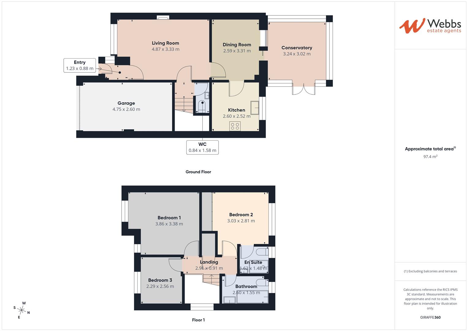 15, Chase Side Drive, Rugeley floorplan