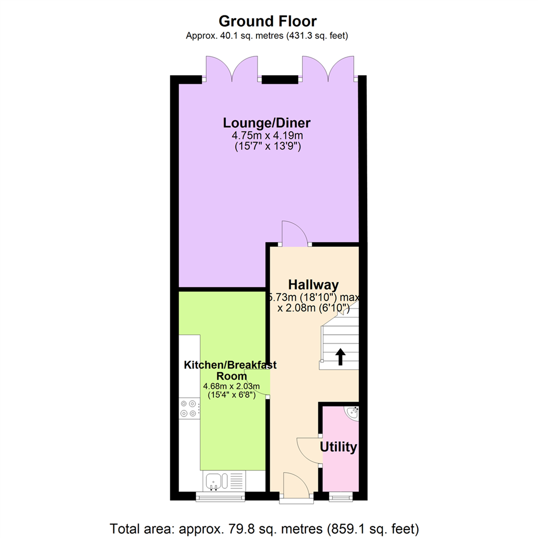 3 Bedrooms End terrace house for sale in Bridgewood Close, Cloughfold, Rossendale BB4