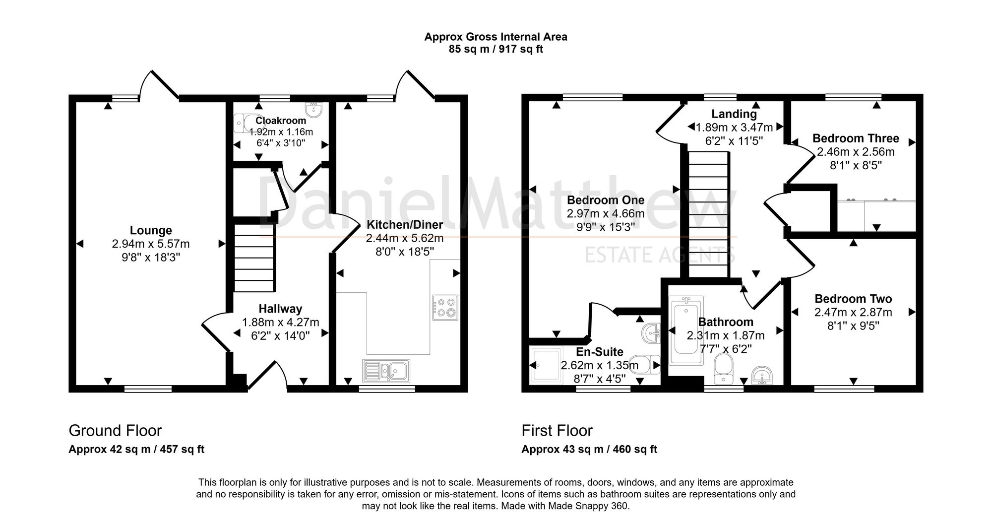 52 Ffordd Y Grug, Bridgend floorplan