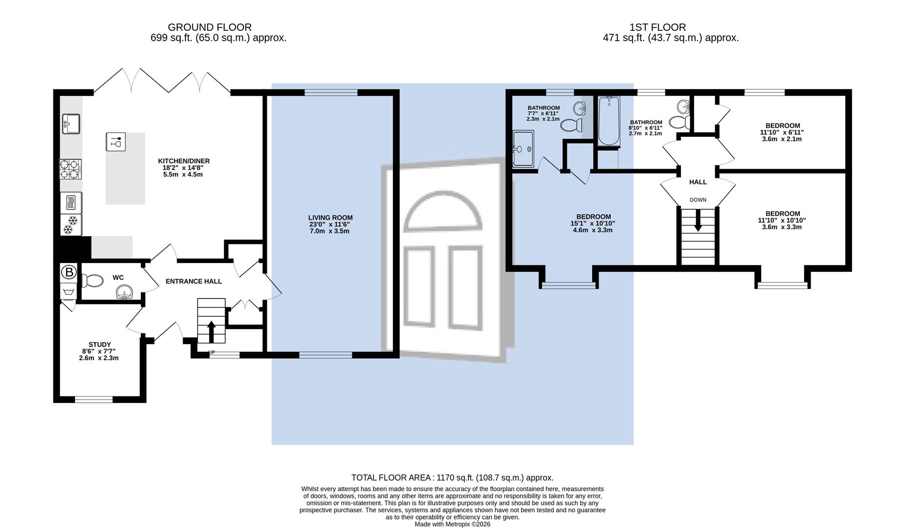 Hill View, Frenchay Road, Bristol floorplan
