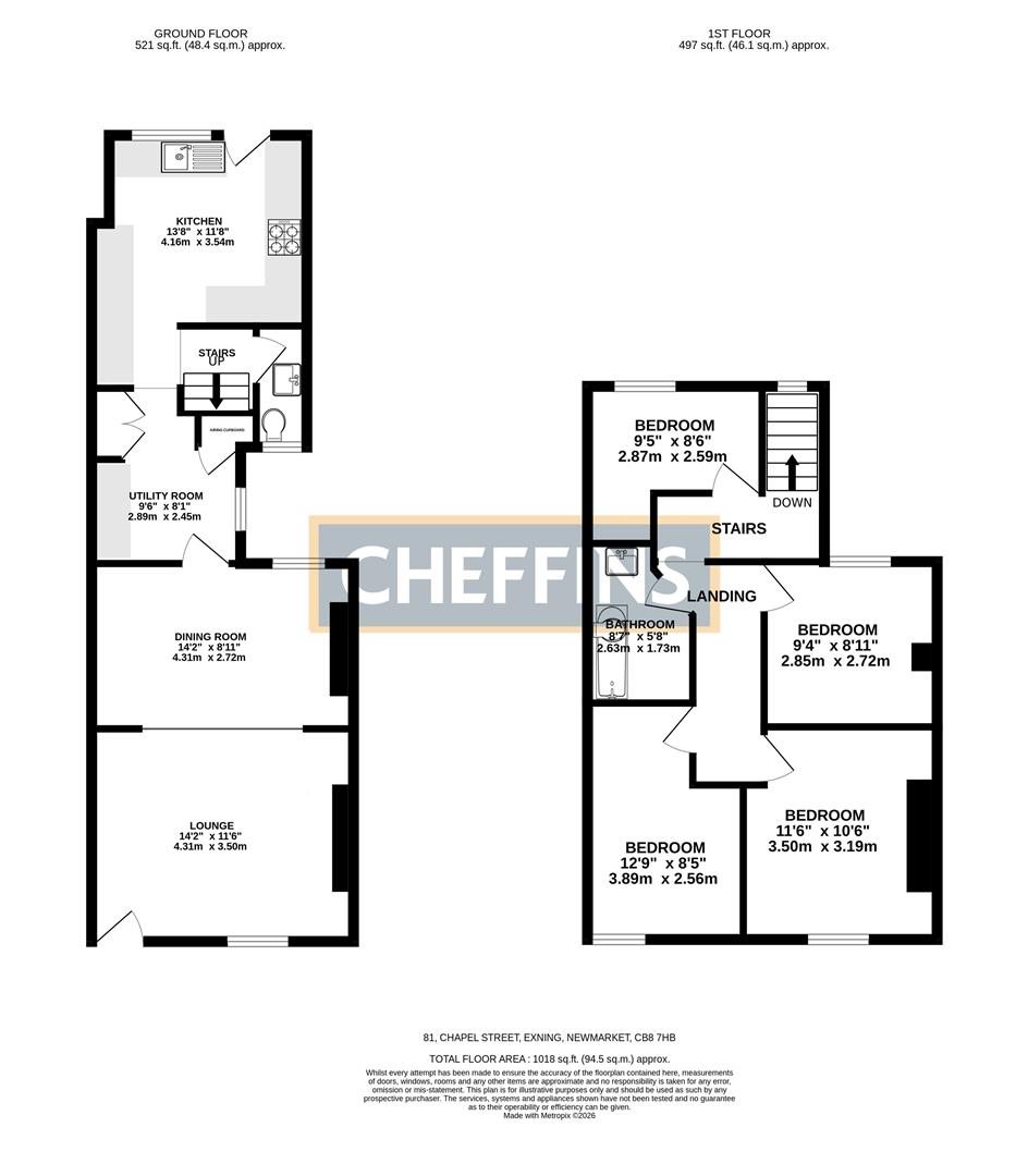 Chapel Street, Newmarket floorplan