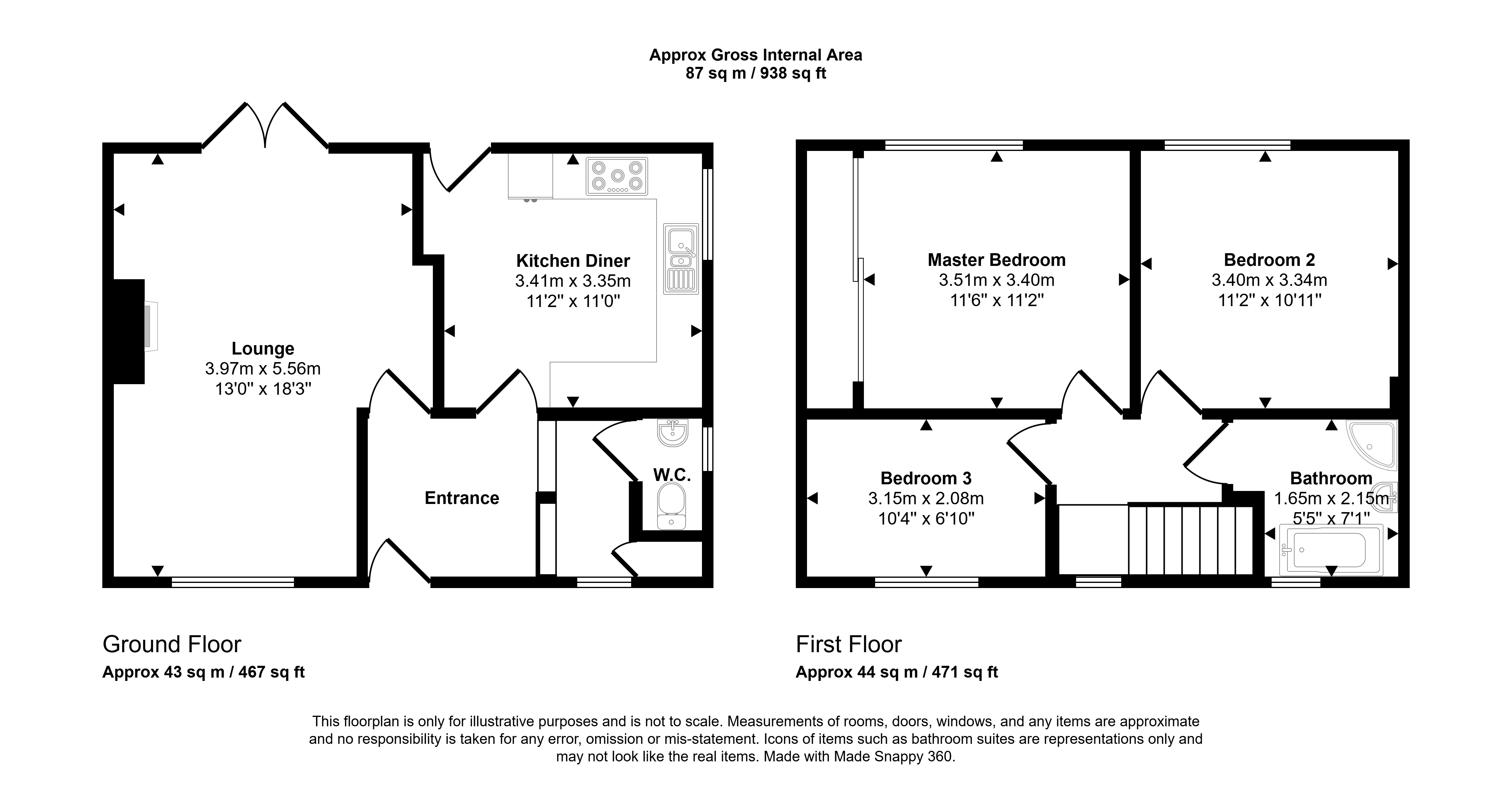 14, Conyers Gardens, Chester Le Street floorplan