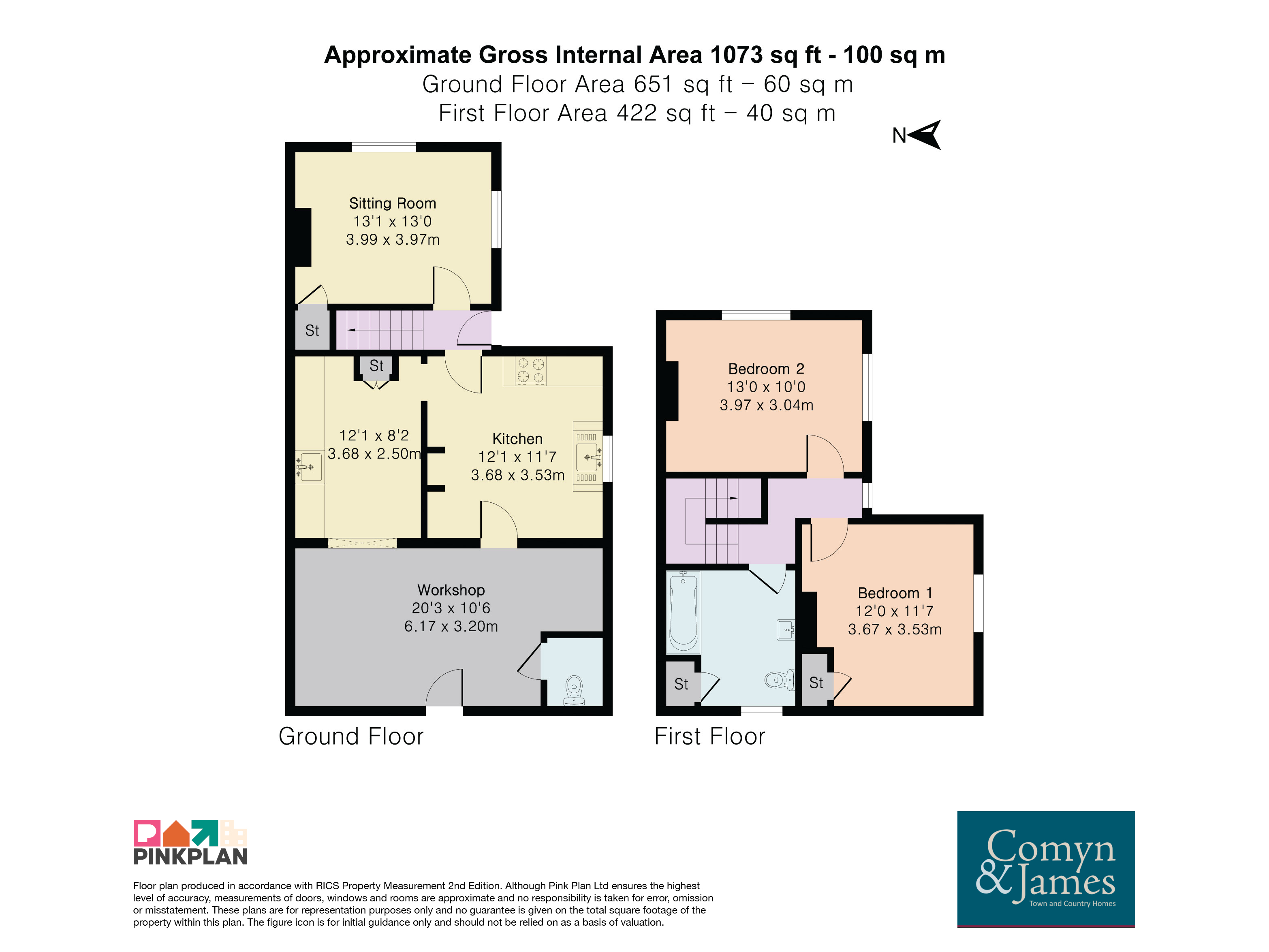 2 Railway Cottages,, Tripp Hill, Pulborough floorplan