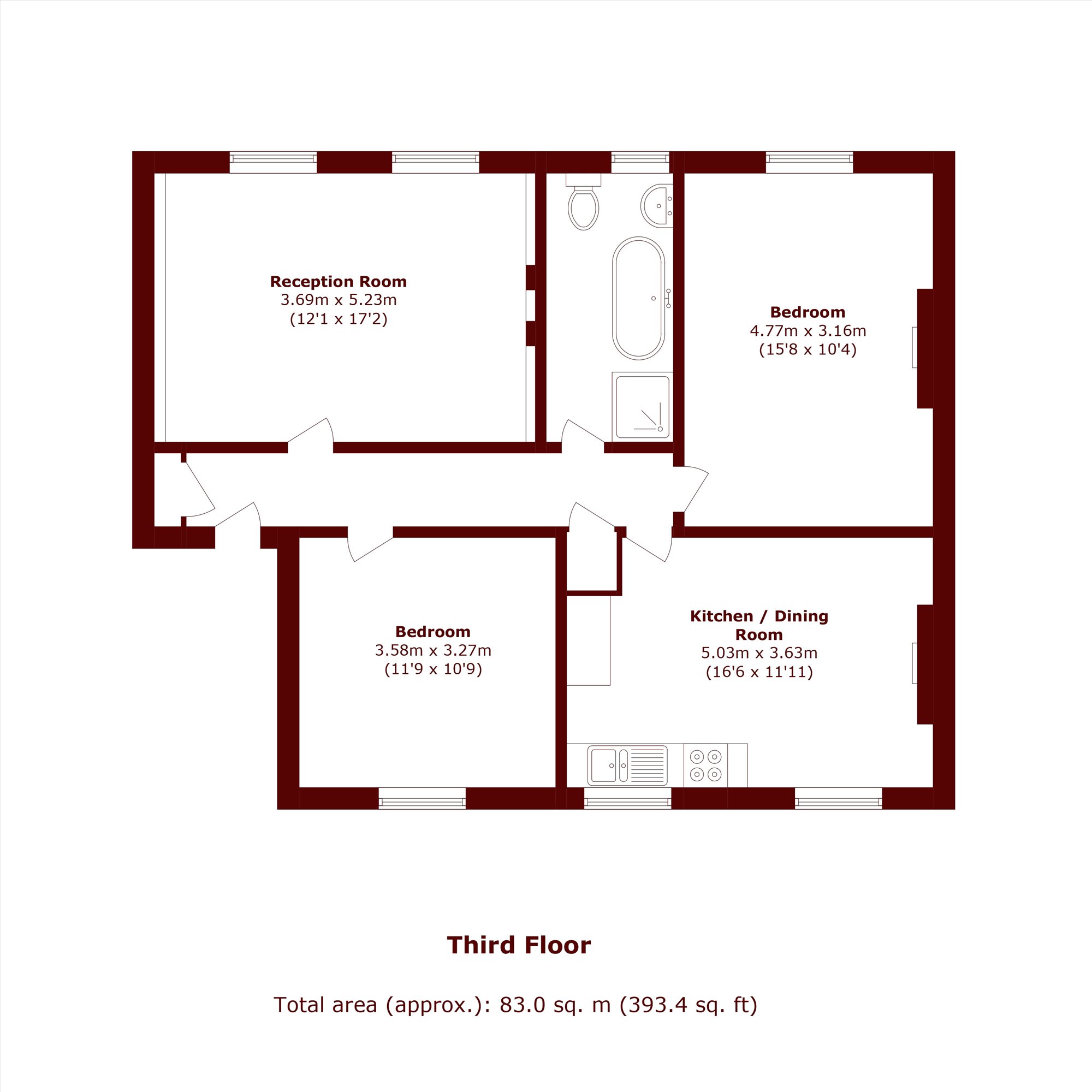 Upper Montagu Street, London floorplan
