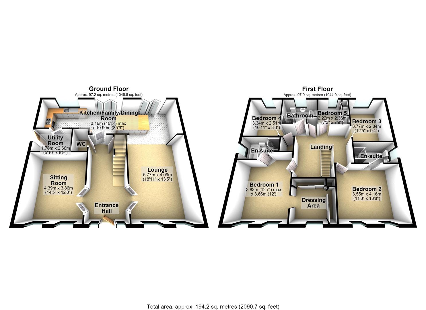 155, Bramley Park Avenue, Leeds floorplan