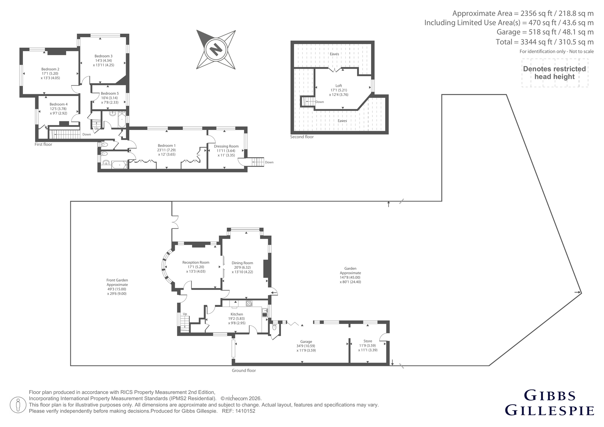 5, Gravel Hill, Middlesex floorplan