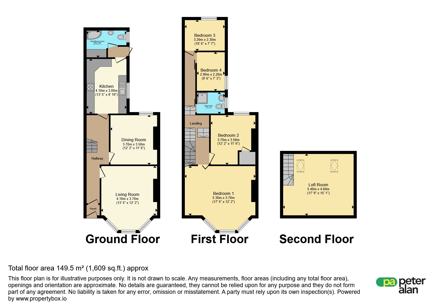 47, Berw Road, Pontypridd floorplan
