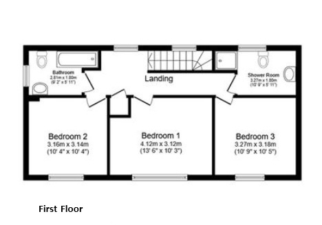 1, Caroline Close, West Drayton floorplan