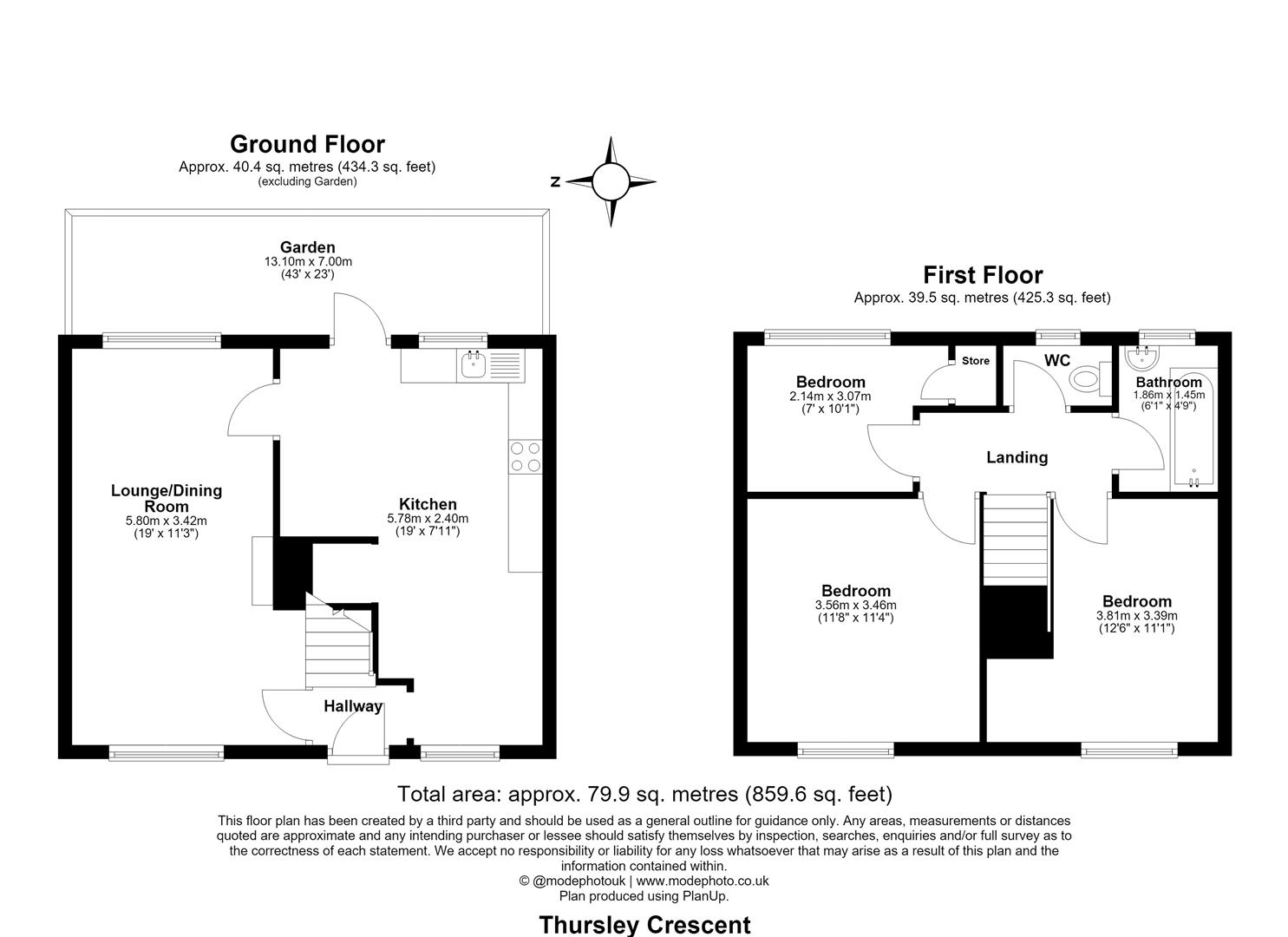 69, Thursley Crescent, Croydon floorplan