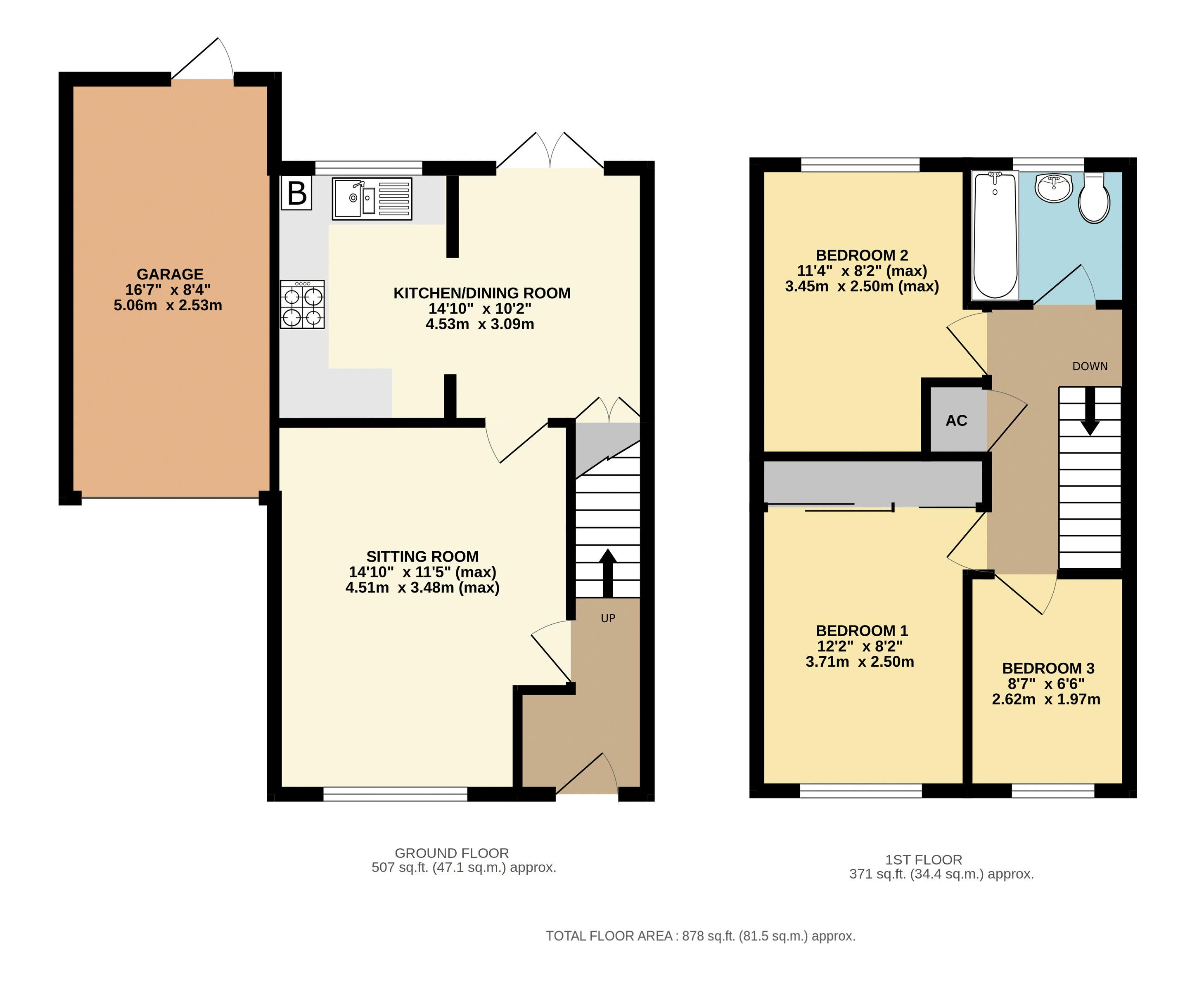 4, Arun Grove, Taunton floorplan