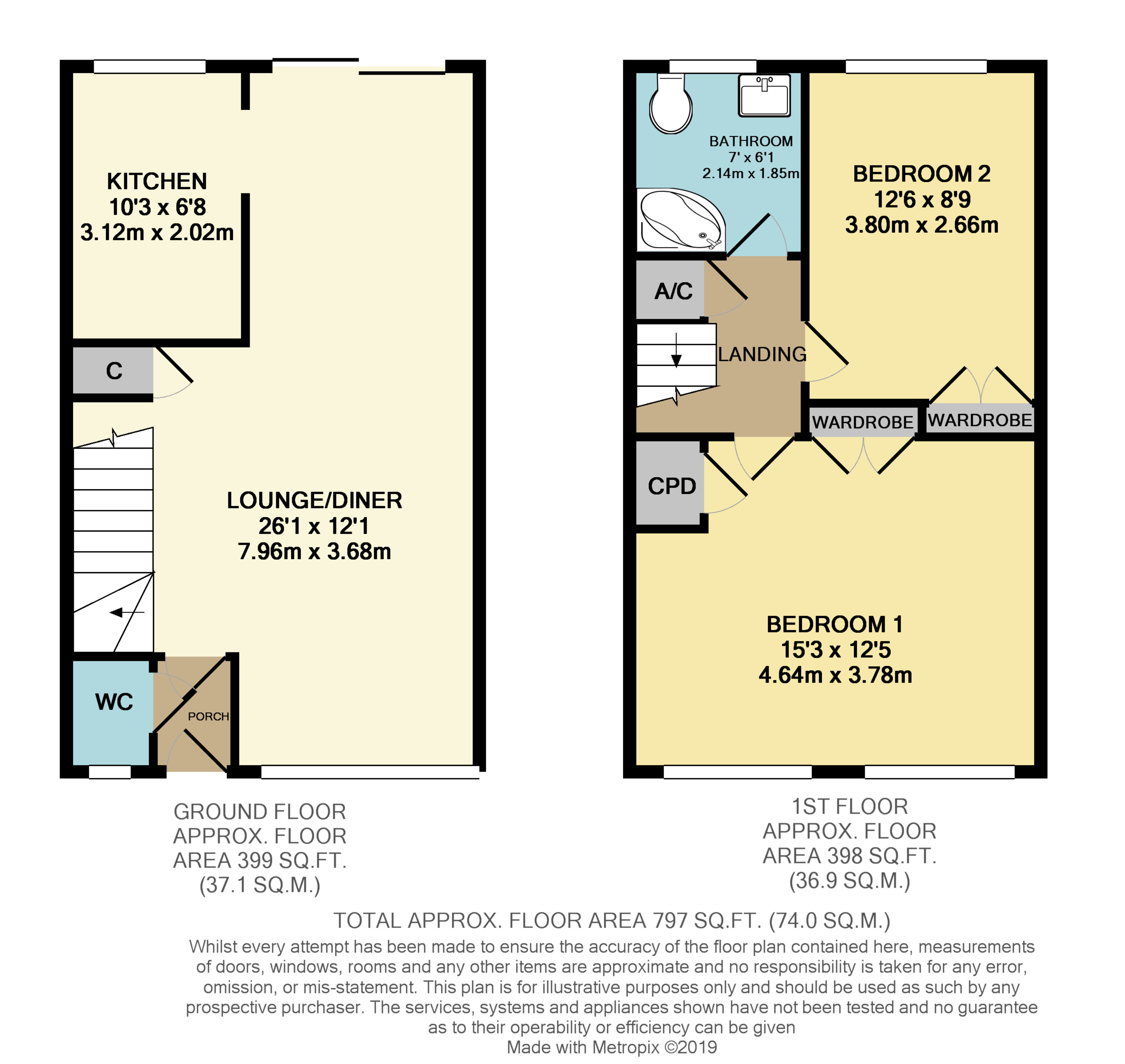 2 Bedrooms Terraced house for sale in Fittleworth Garden, Rustington, Littlehampton BN16