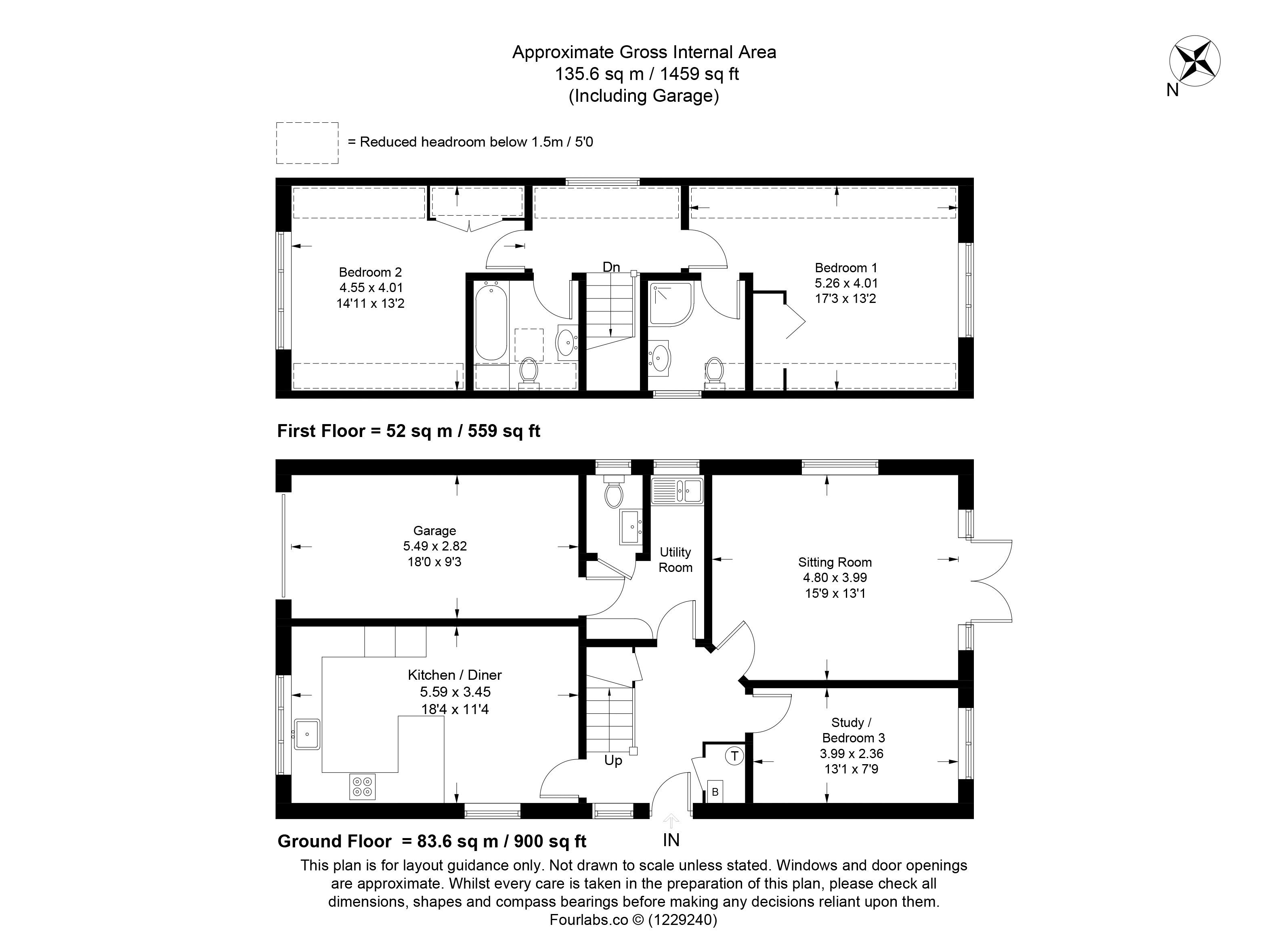 Teasel Cottage, Romney Marsh floorplan