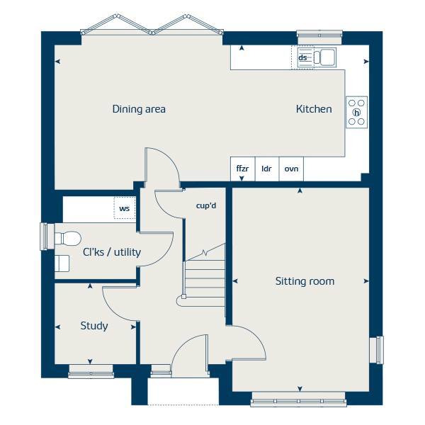 "The Aspen" at Gidding Road, Sawtry, Huntingdon PE28, 4 bedroom