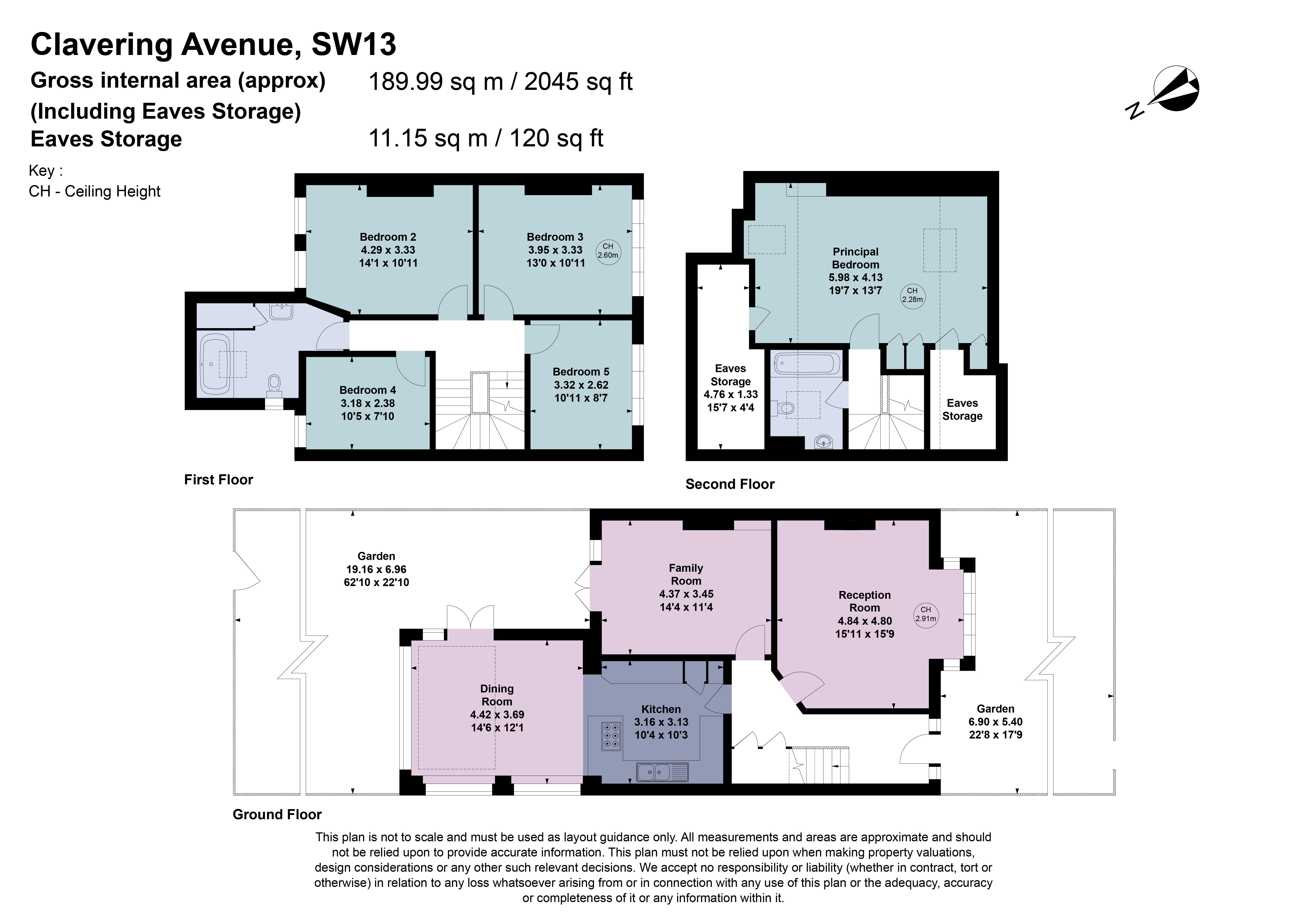 6, Clavering Avenue, London floorplan