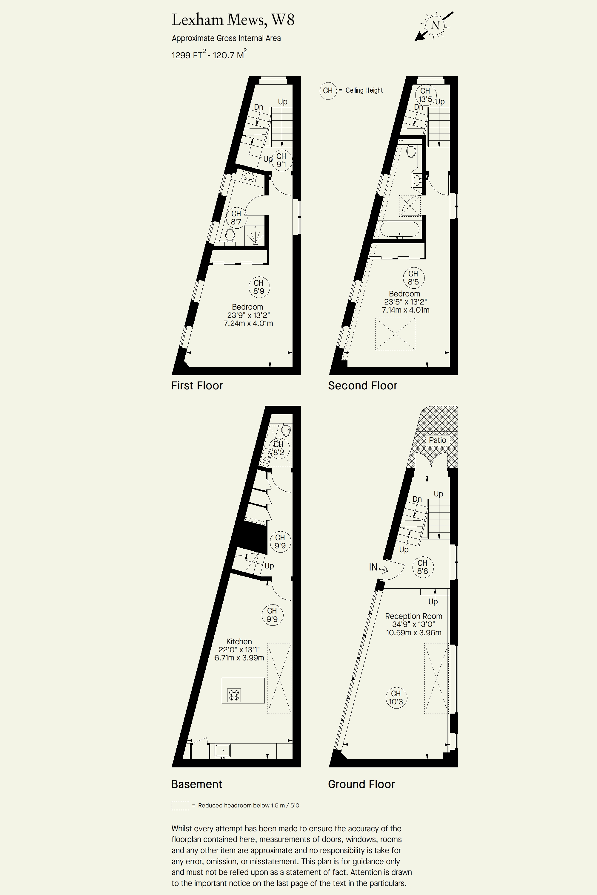 1, Lexham Mews, London floorplan