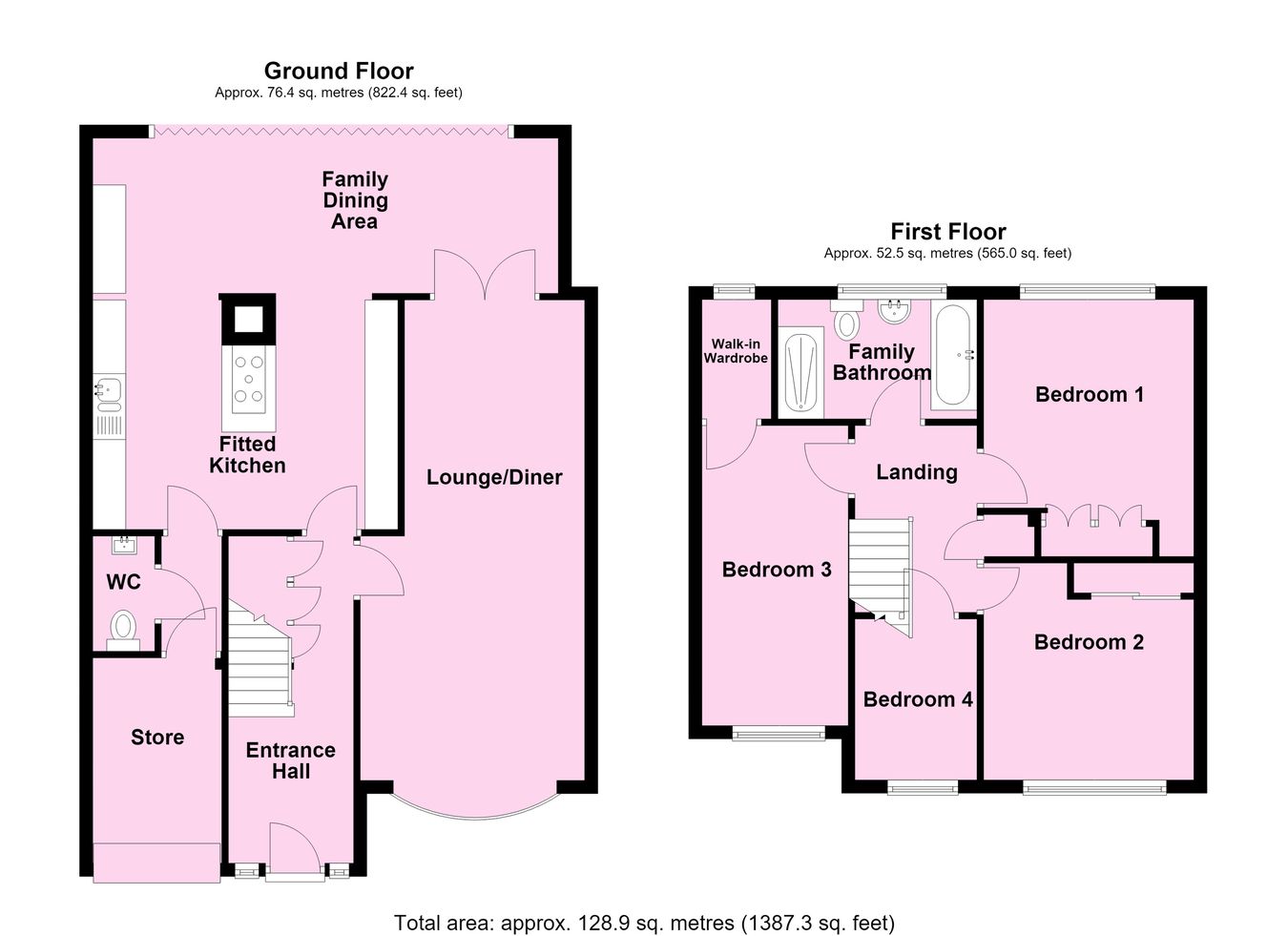51, Waterfall Way, Leicester floorplan