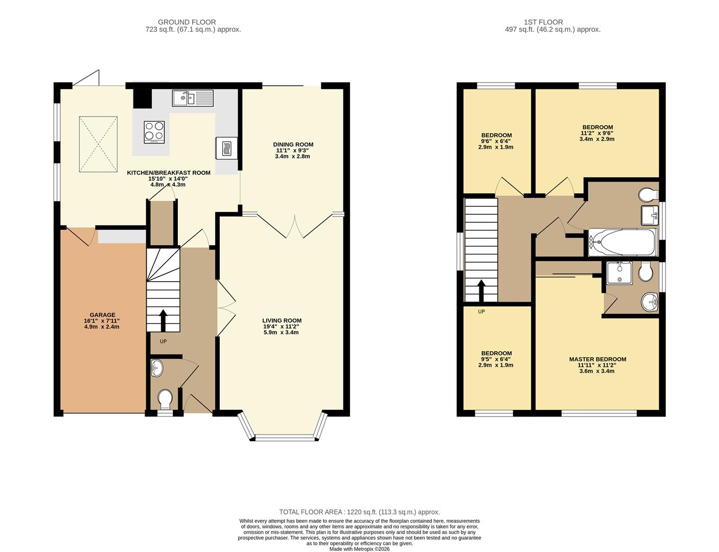 24, Thurnham Way, Tadworth floorplan