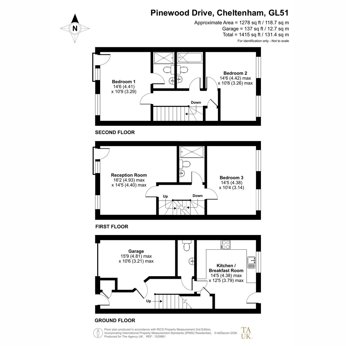 52, Pinewood Drive, Cheltenham floorplan