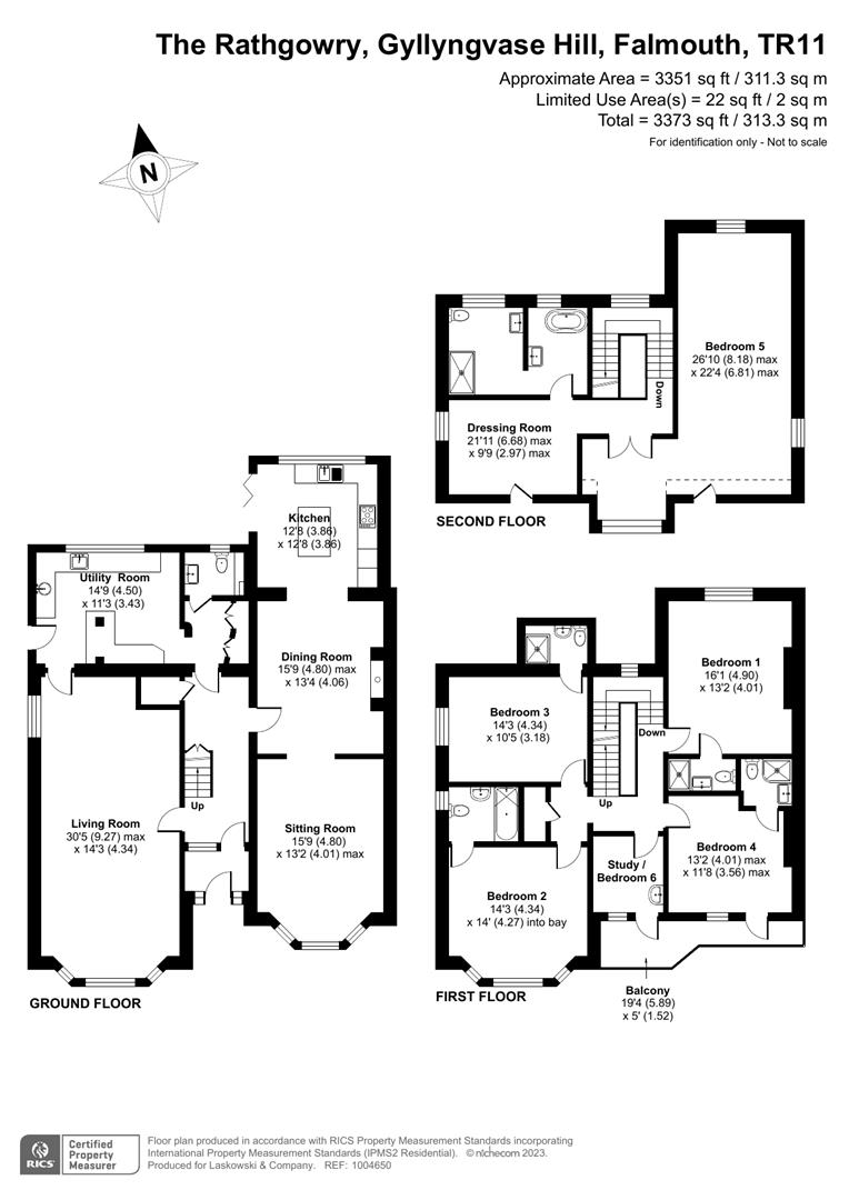 6 bed semidetached house for sale in Gyllyngvase Hill, Falmouth TR11