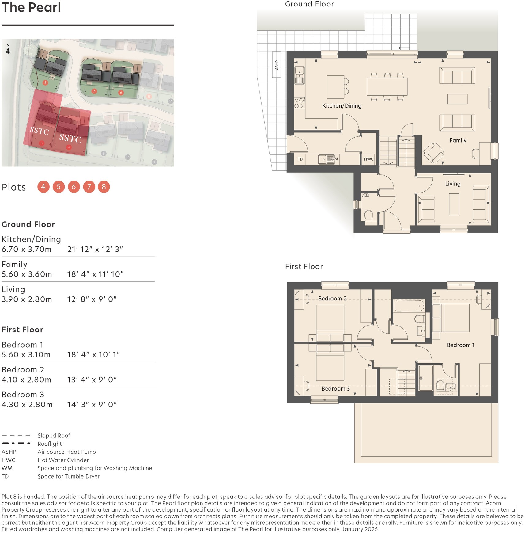 Plot 6 - The Pearl,, Green Park Way, Devon floorplan