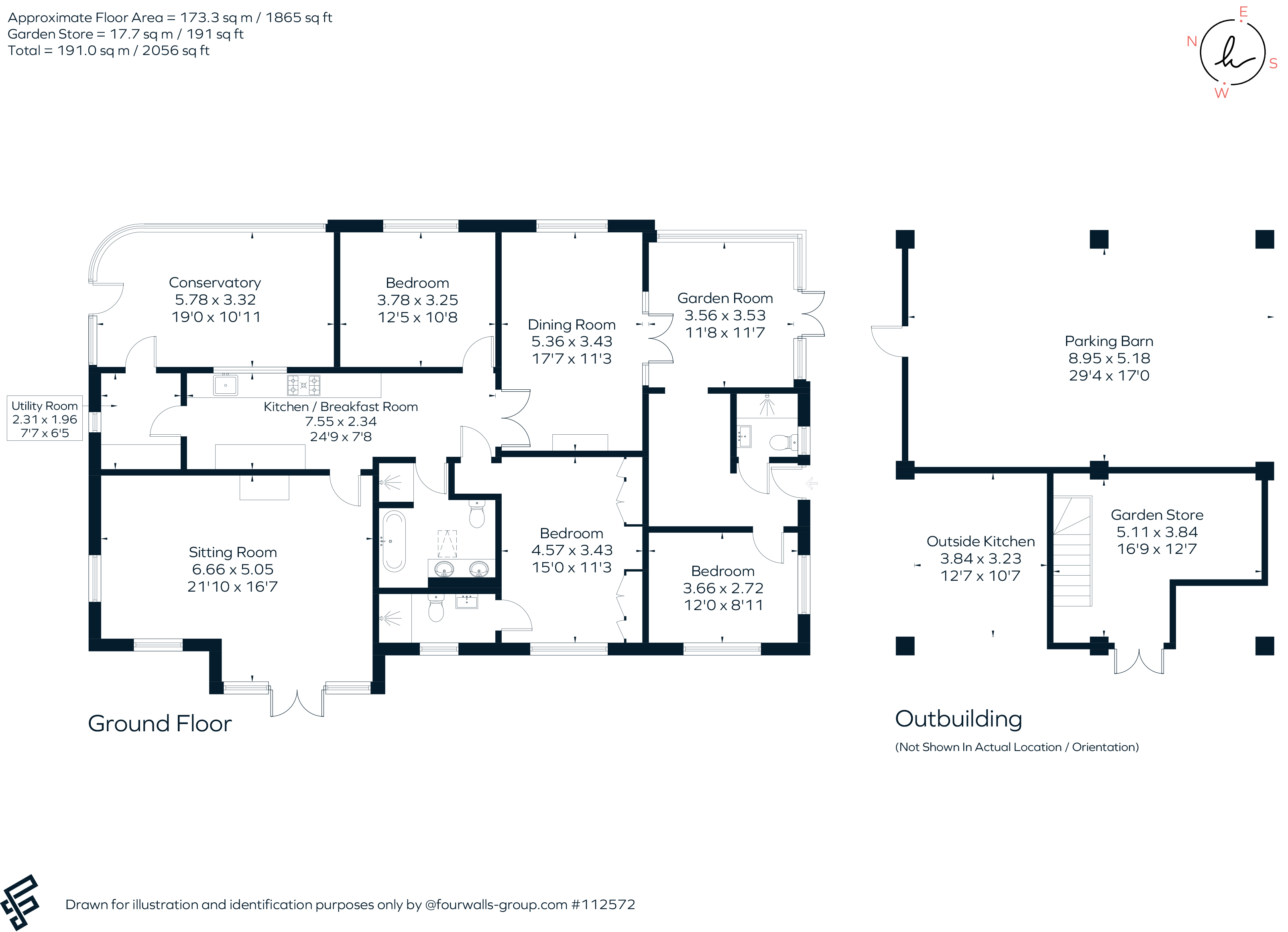 Cherry Bungalow, Station Road, Wiltshire floorplan