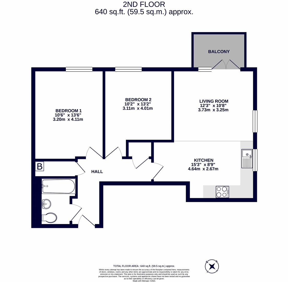 37, East Croft House, 86,, Northolt Road, Harrow floorplan