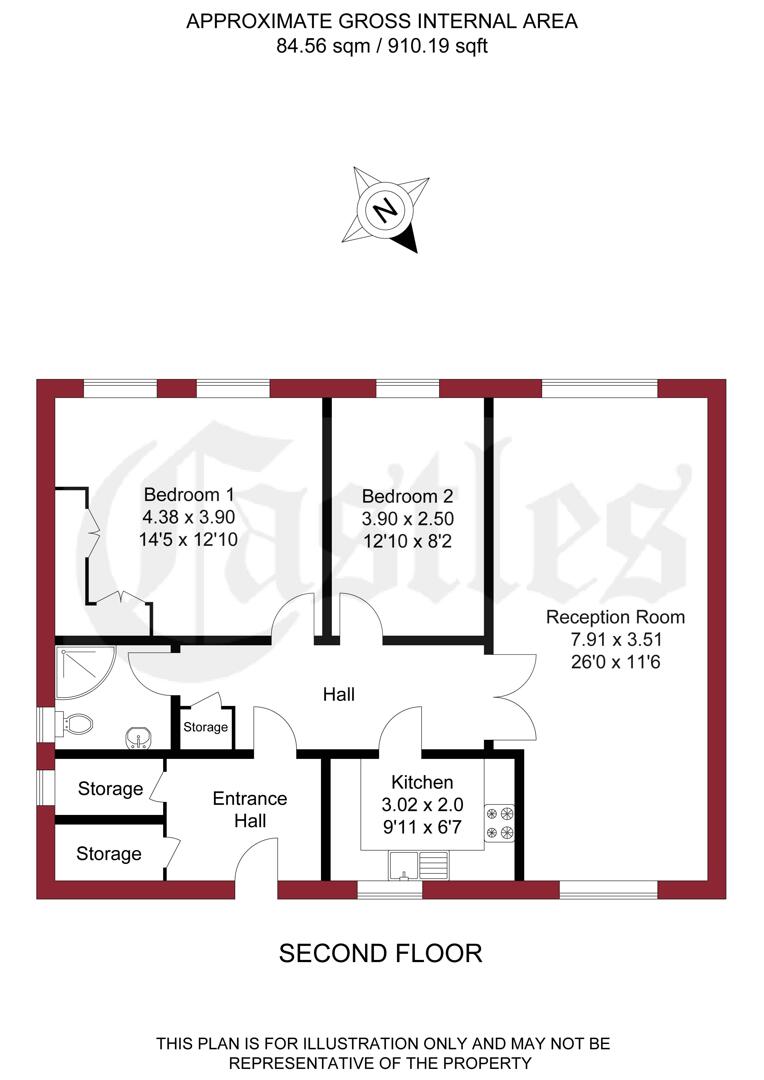 23 Austin Court, Village Road, Enfield floorplan