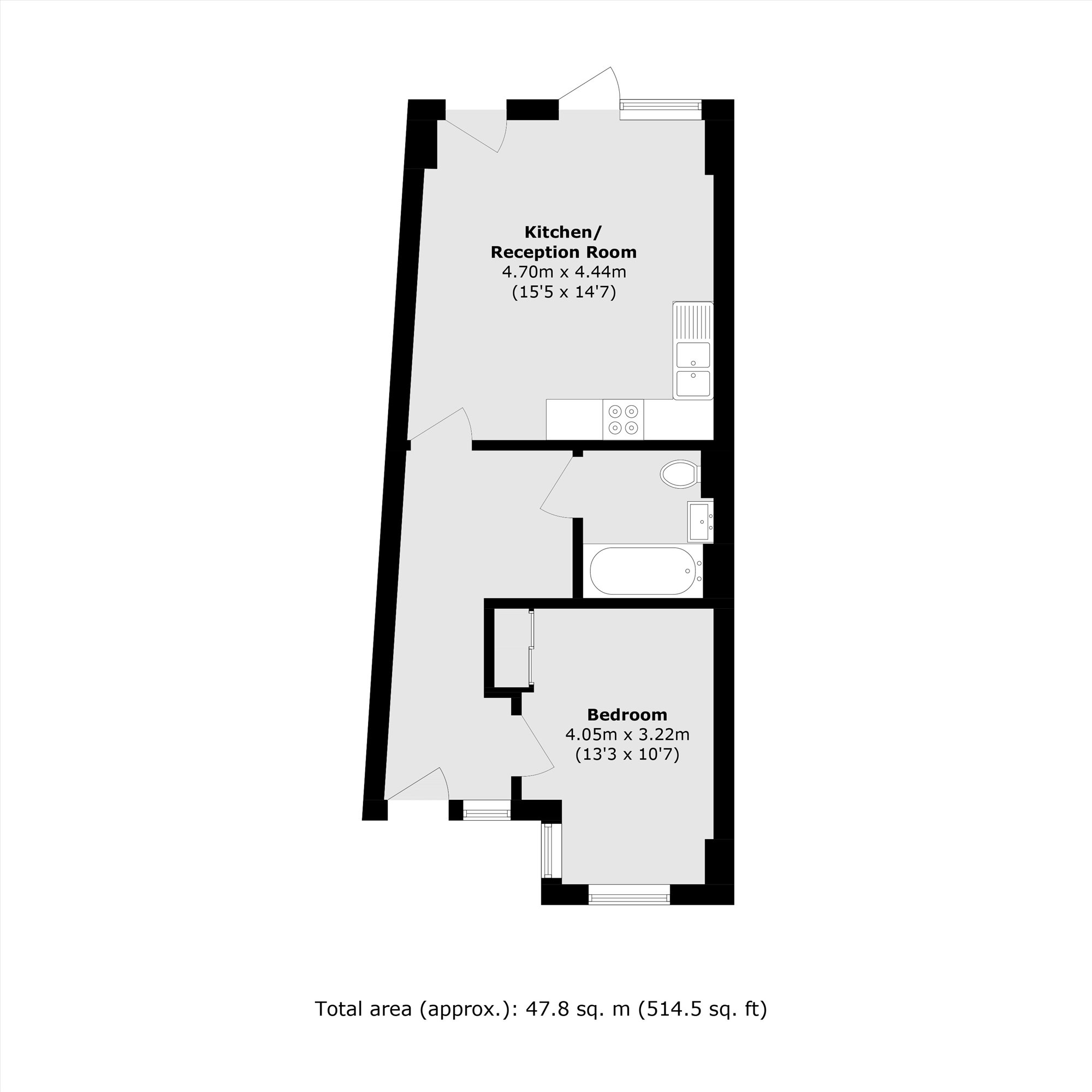 16, Bradley Road, London floorplan