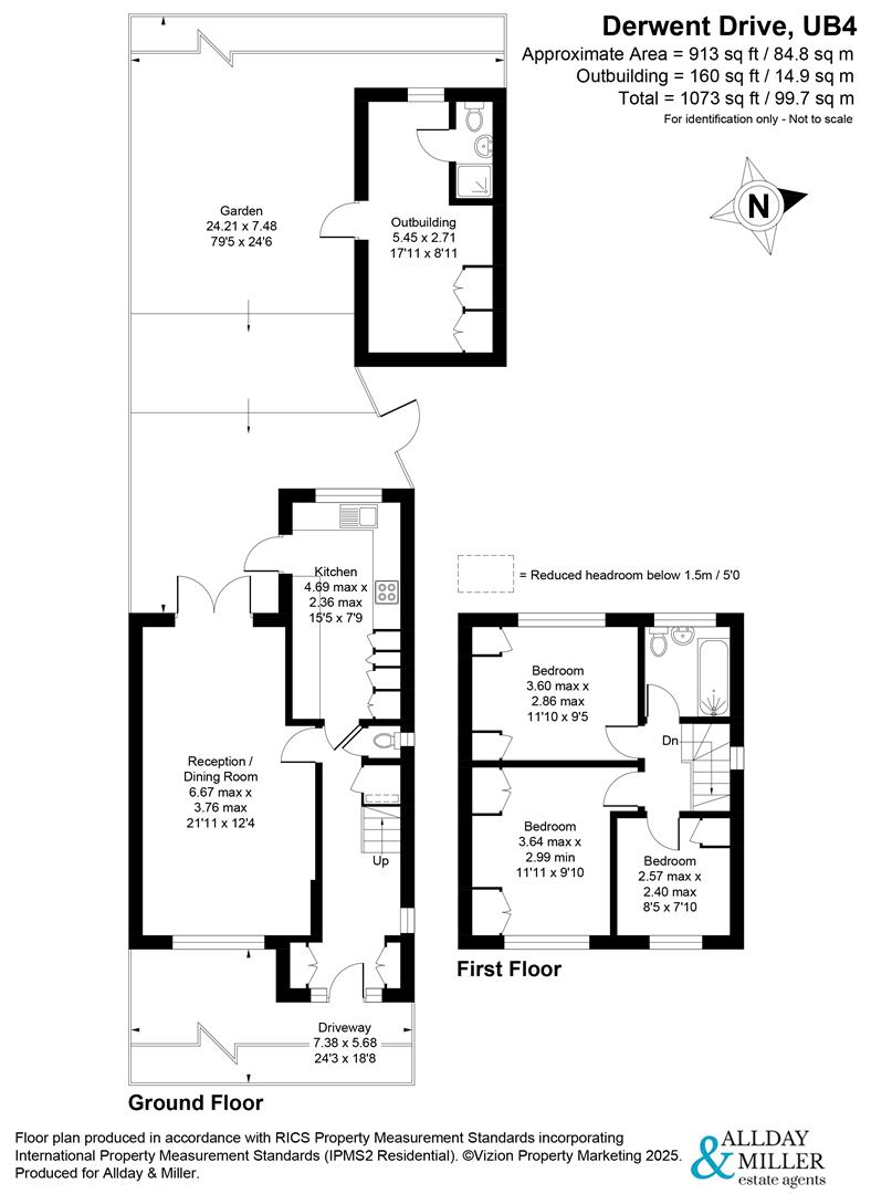 47, Derwent Drive, Hayes floorplan