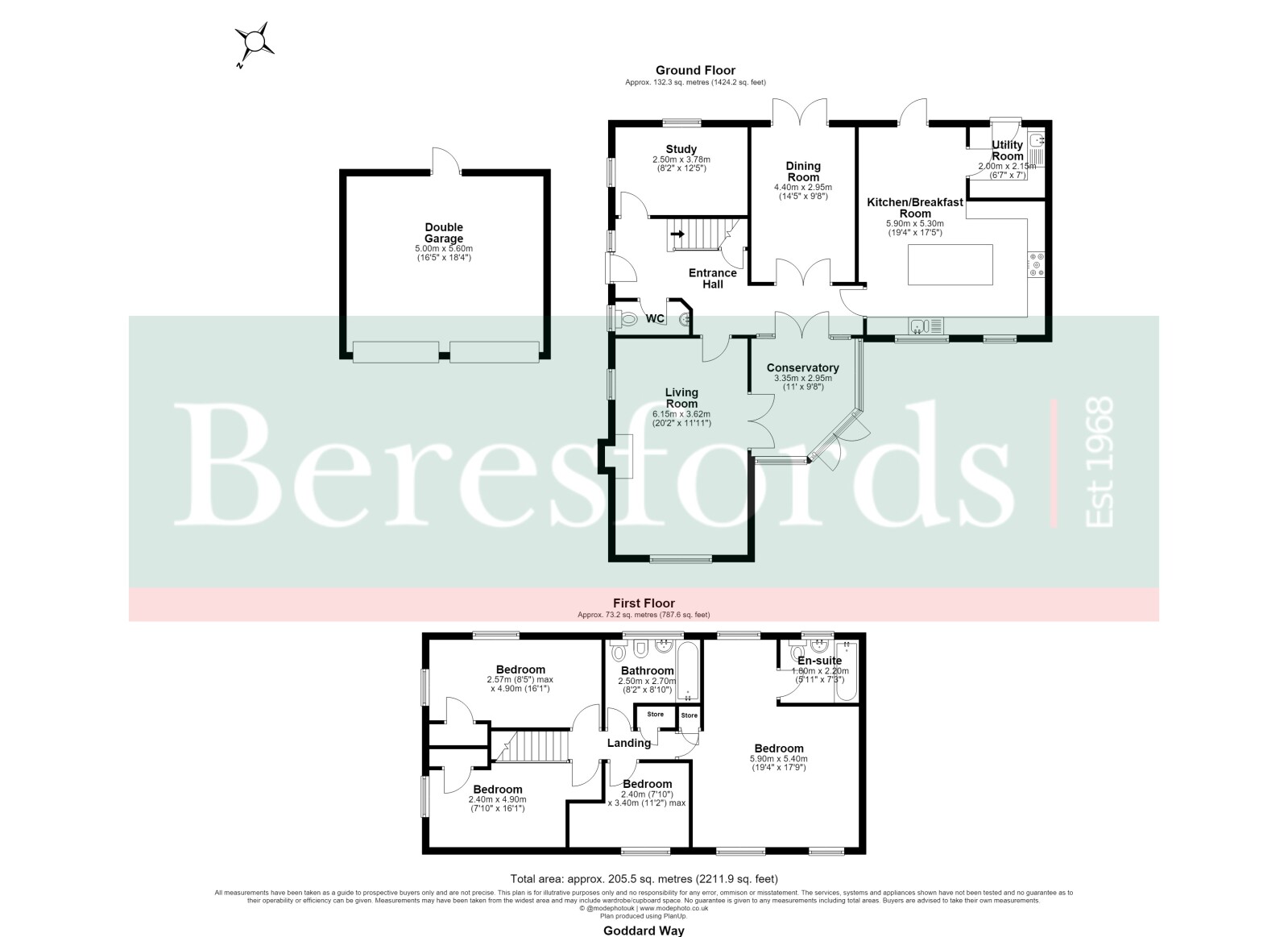 4, Goddard Way, Chelmsford floorplan