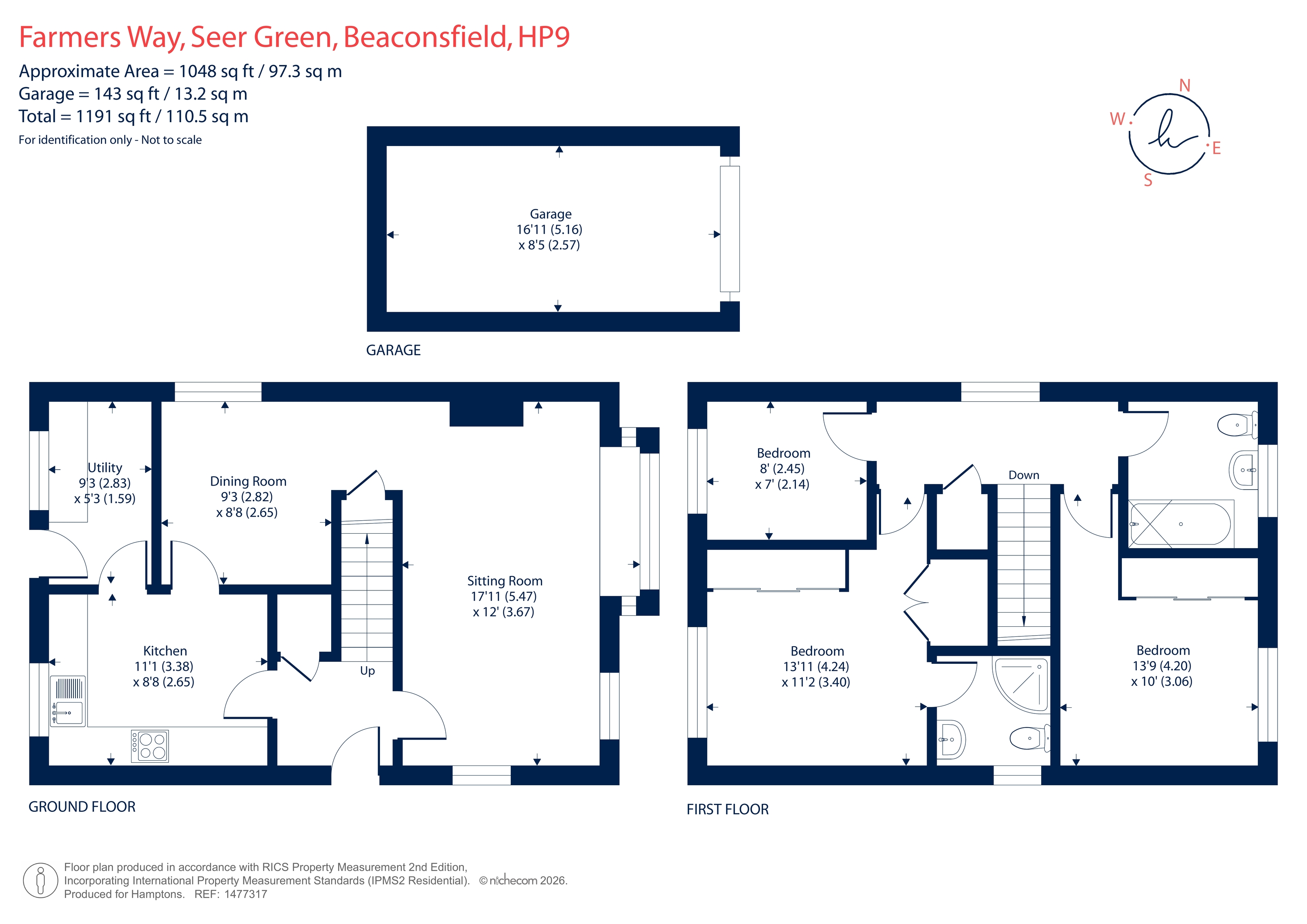 32, Farmers Way, Seer Green floorplan
