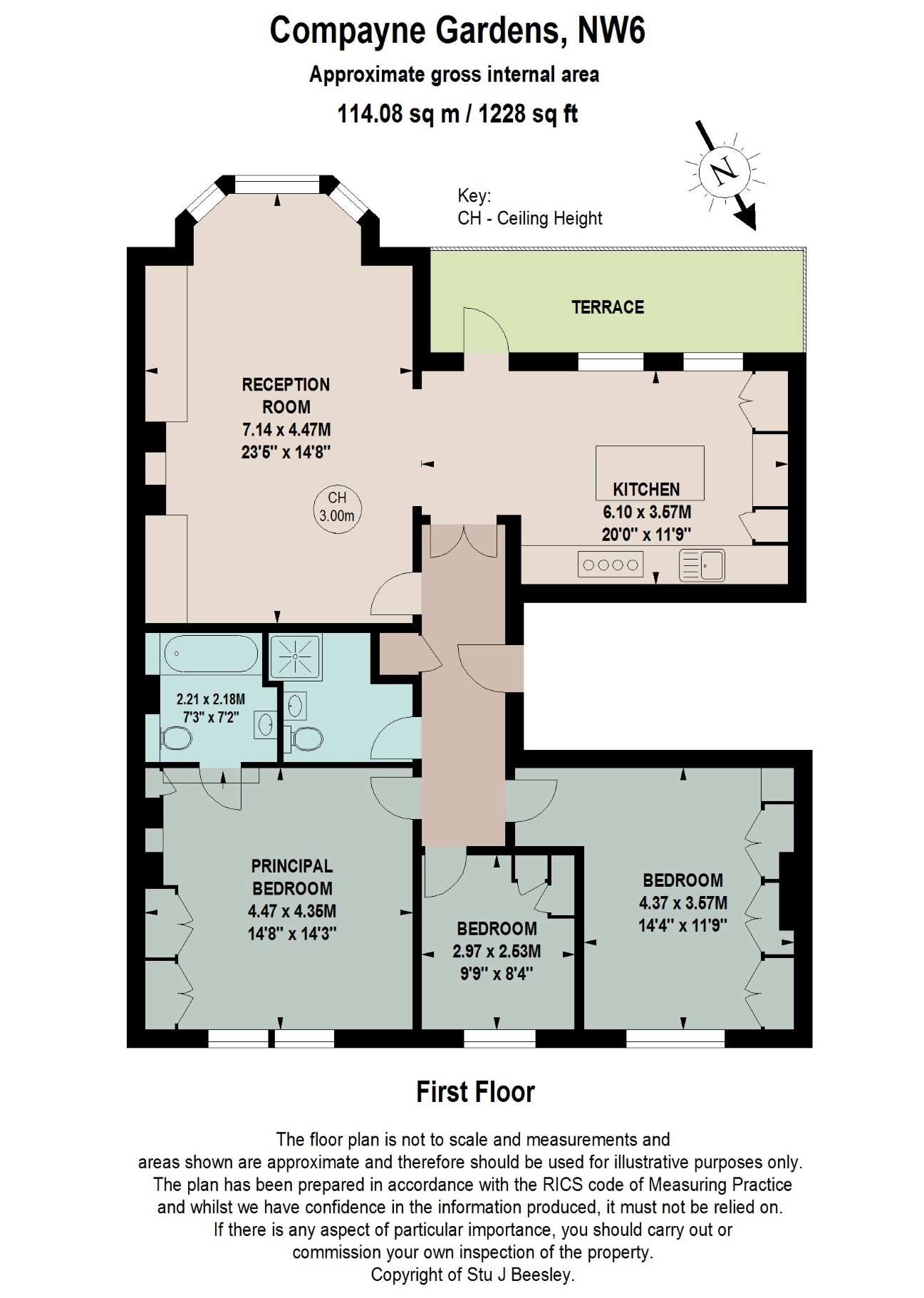 Compayne Gardens, London floorplan