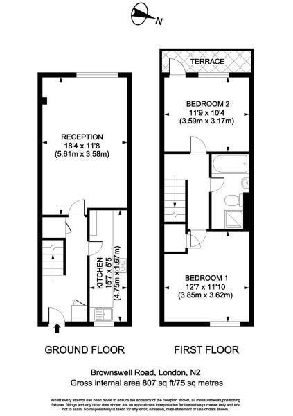 5, Brownswell Road, East Finchley floorplan