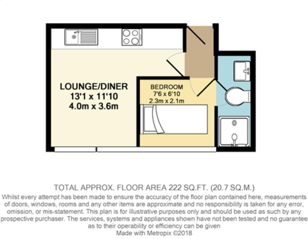 Flat 6, 20 Berkeley Street, Gloucester floorplan