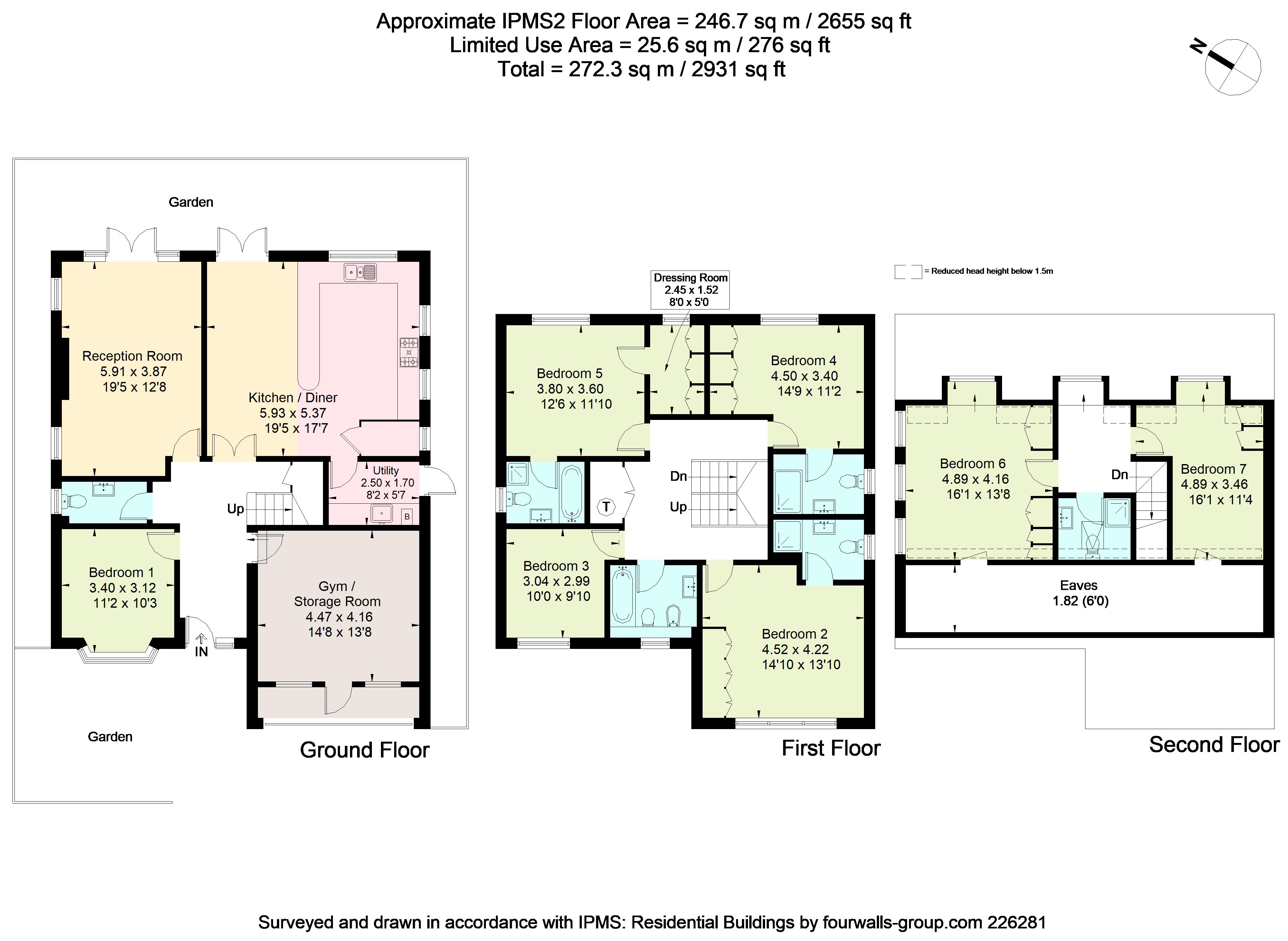 Half A Sixpence, Midway, Walton-On-Thames floorplan