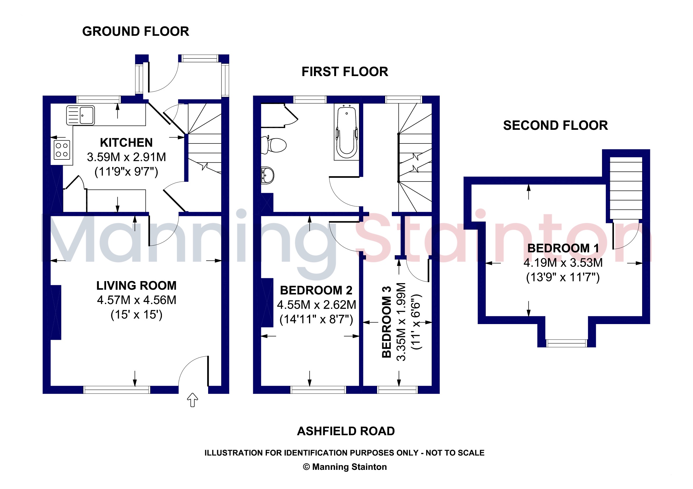 21, Ashfield Road, Leeds floorplan