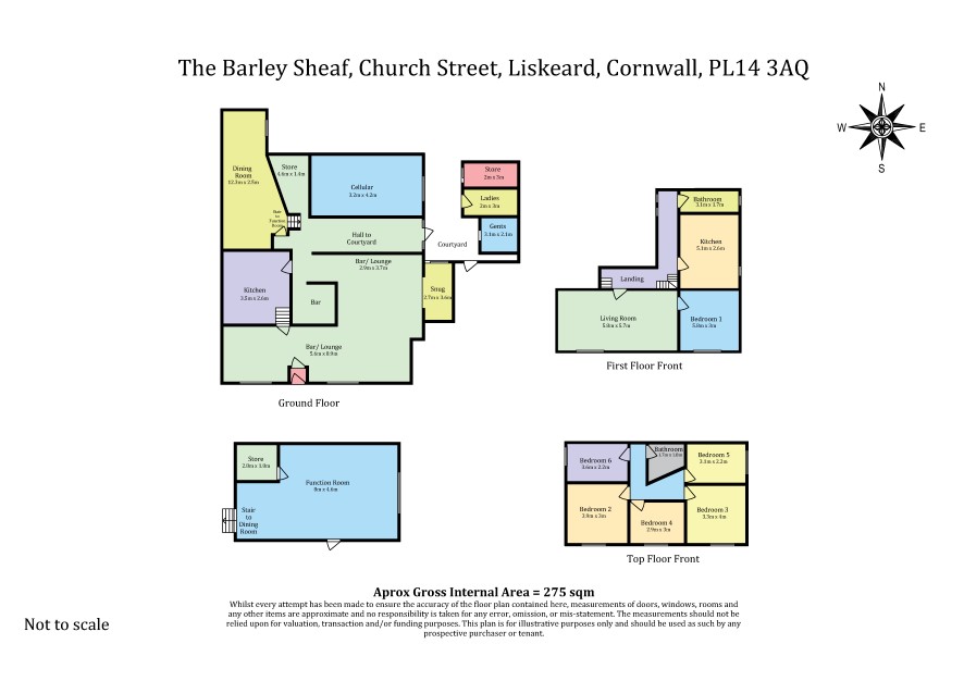 The Barley Sheaf, Church Street, Liskeard floorplan